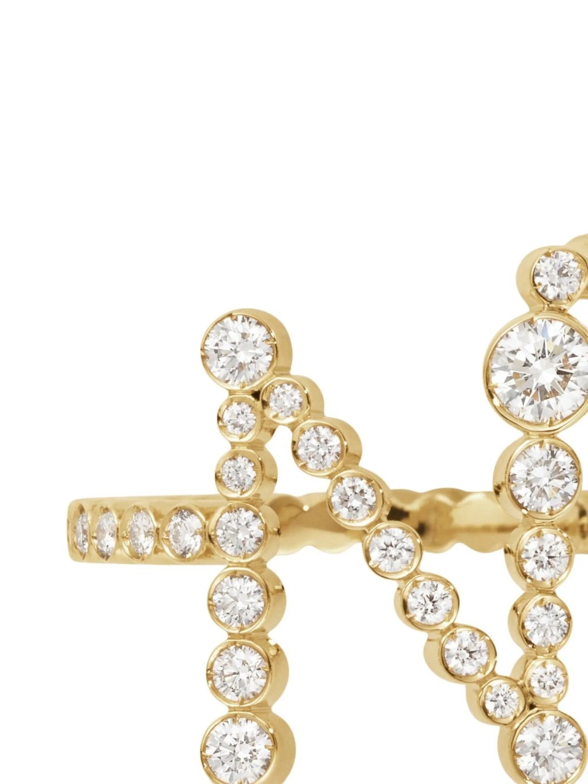 18kt yellow gold Ensemble Coeur N ring