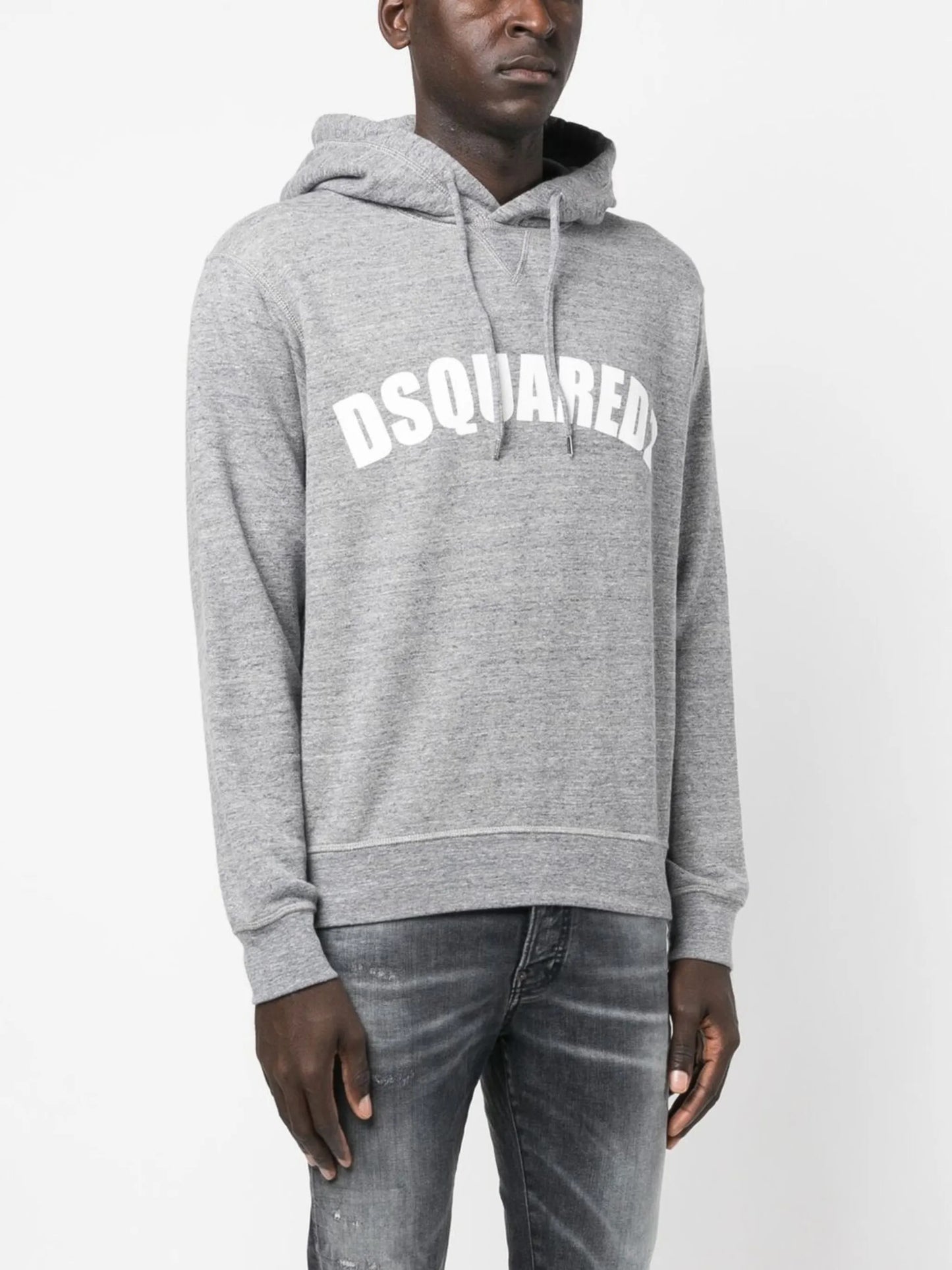 drawstring logo-print hoodie