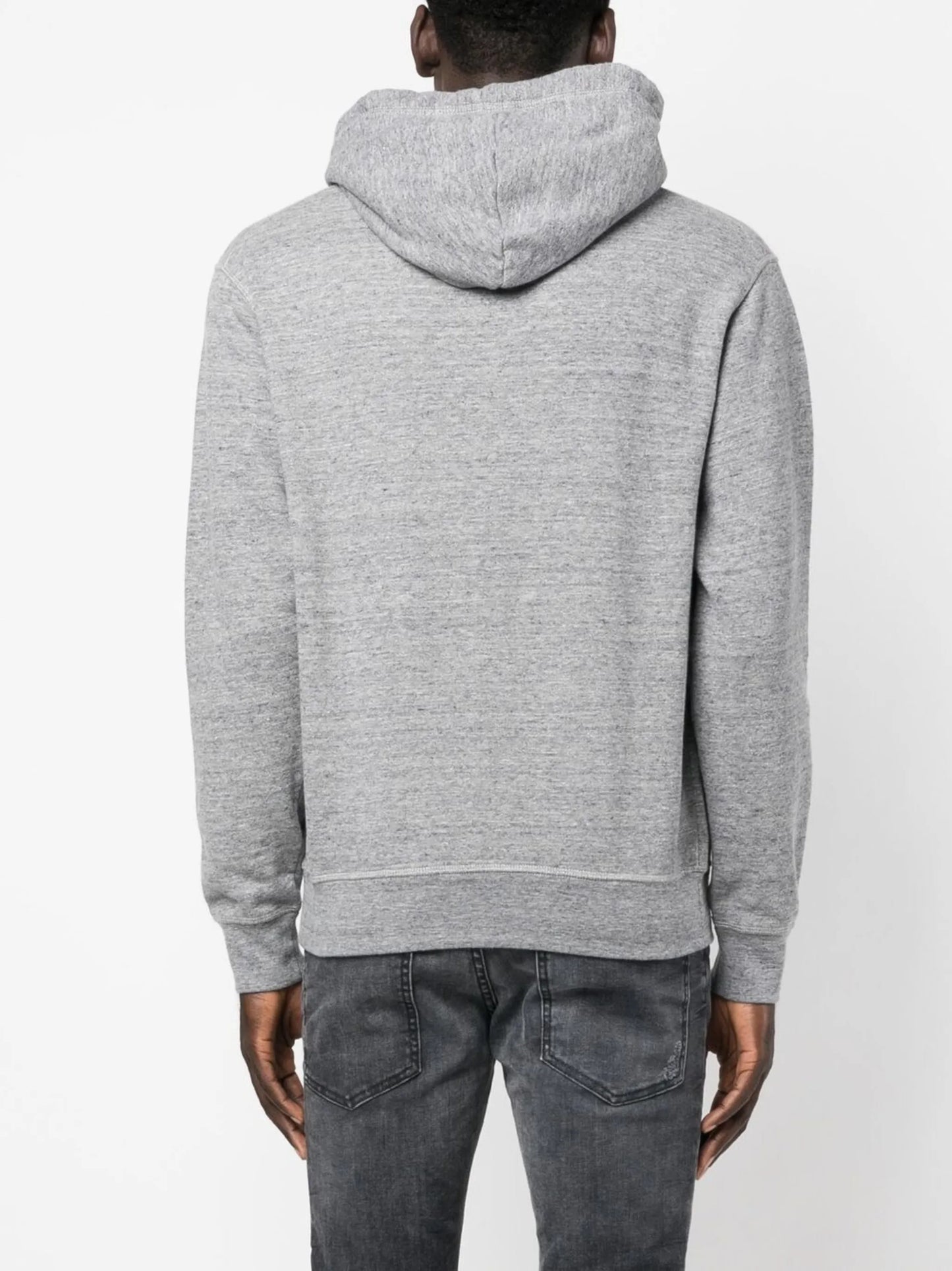 drawstring logo-print hoodie