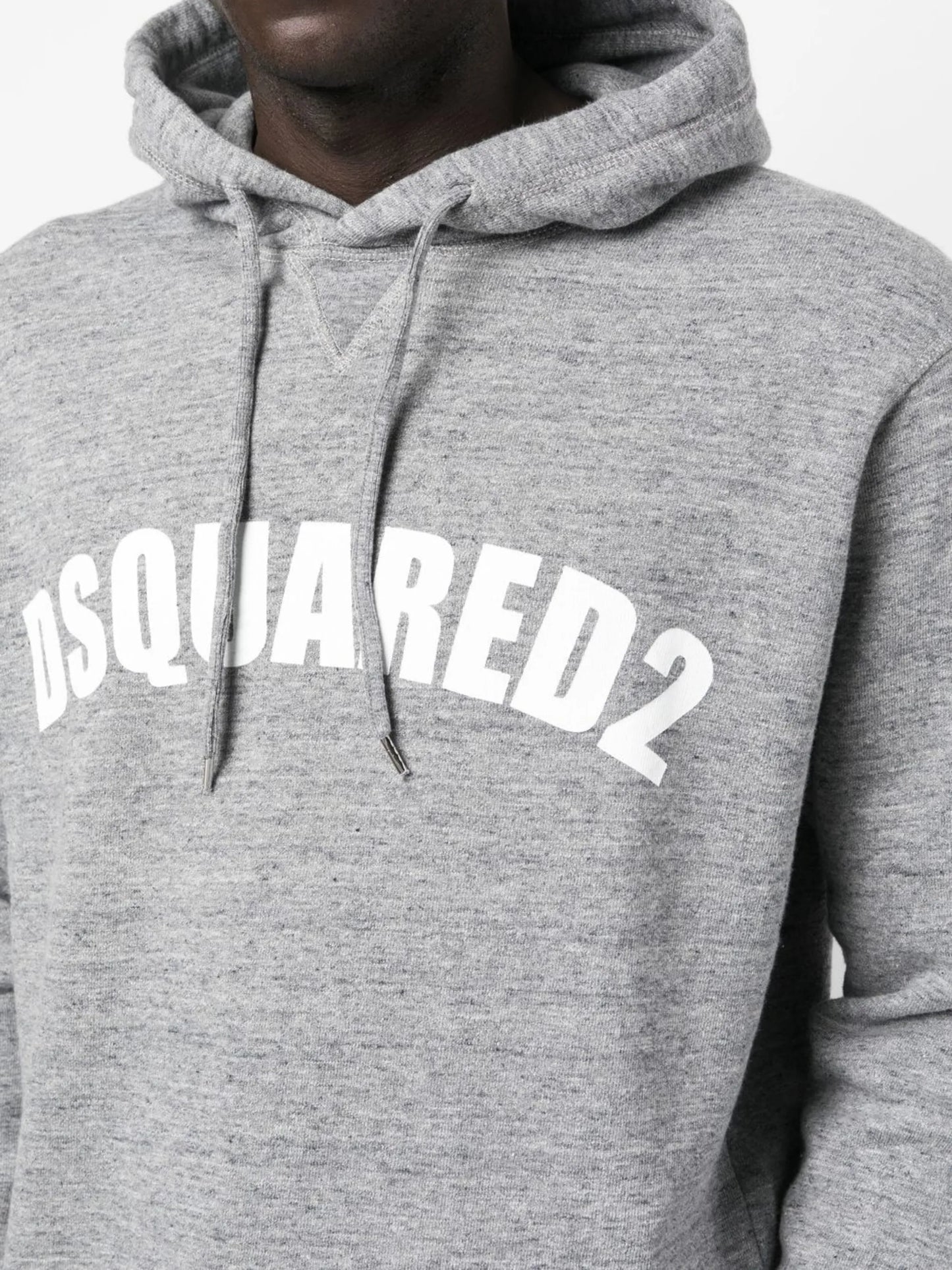 drawstring logo-print hoodie