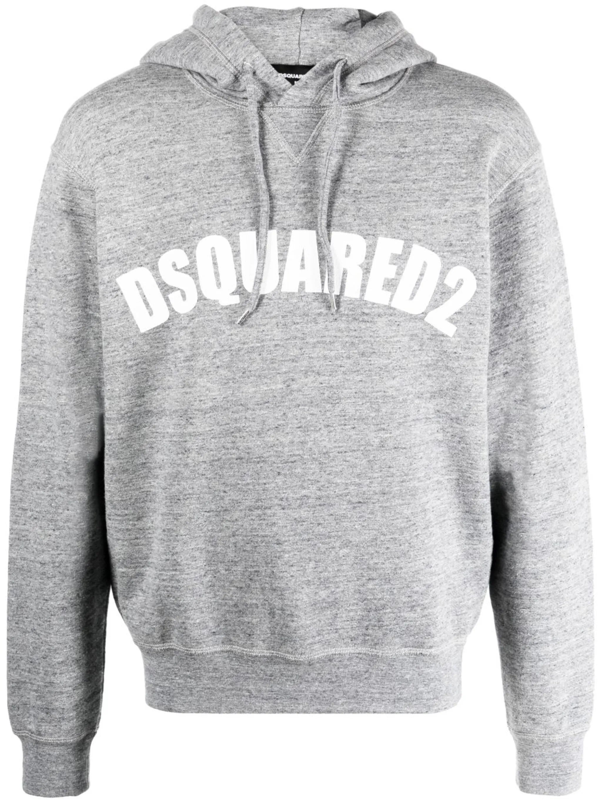 drawstring logo-print hoodie