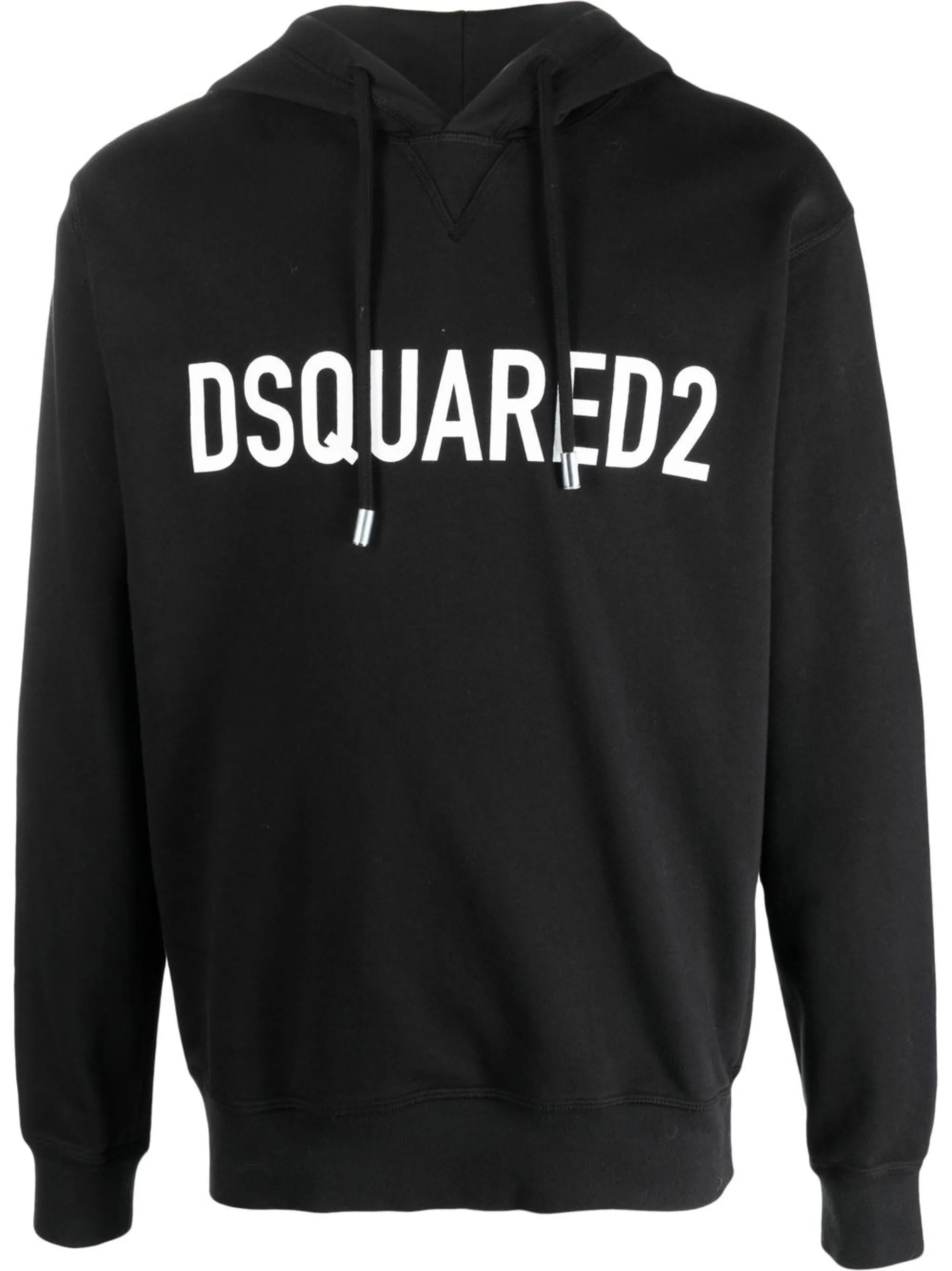 logo-print cotton hoodie