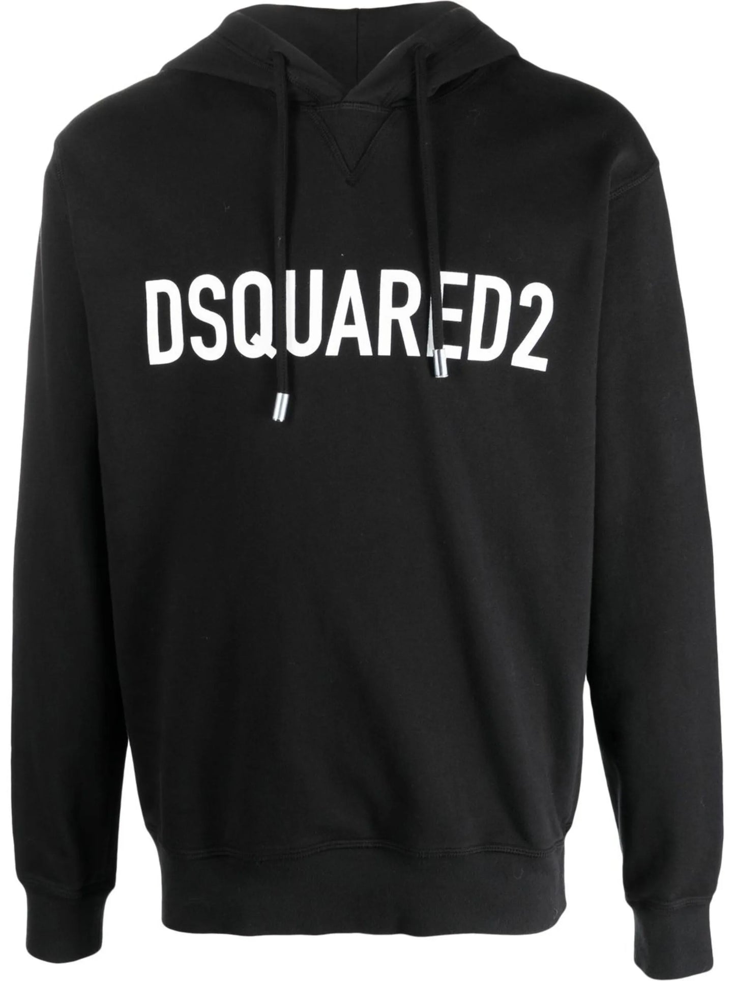 logo-print cotton hoodie