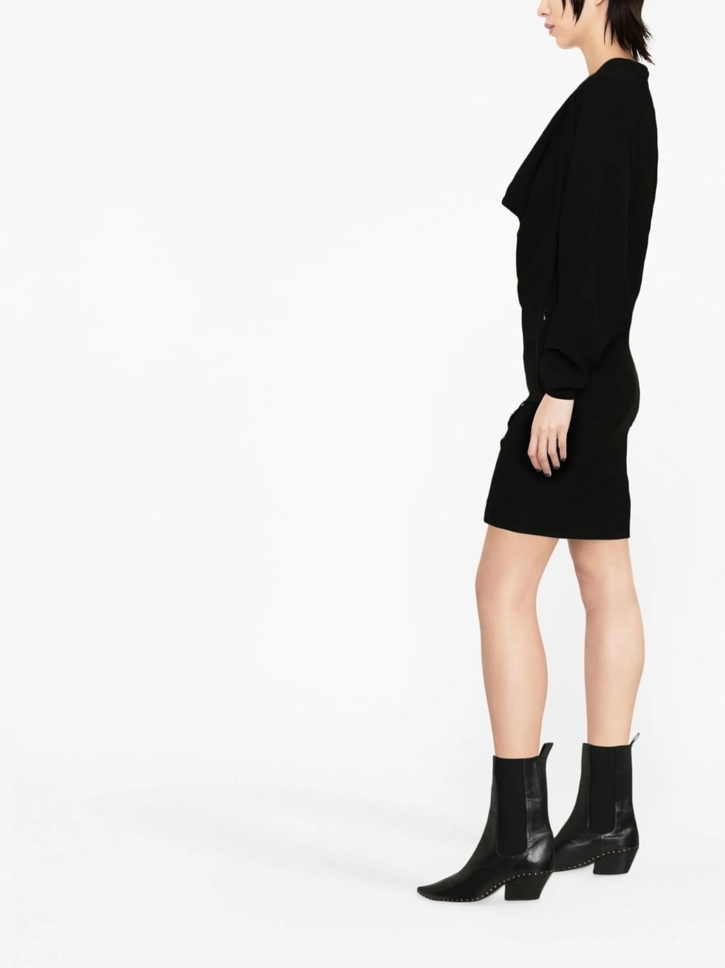 Lazeli sequin-embellished long-sleeve dress