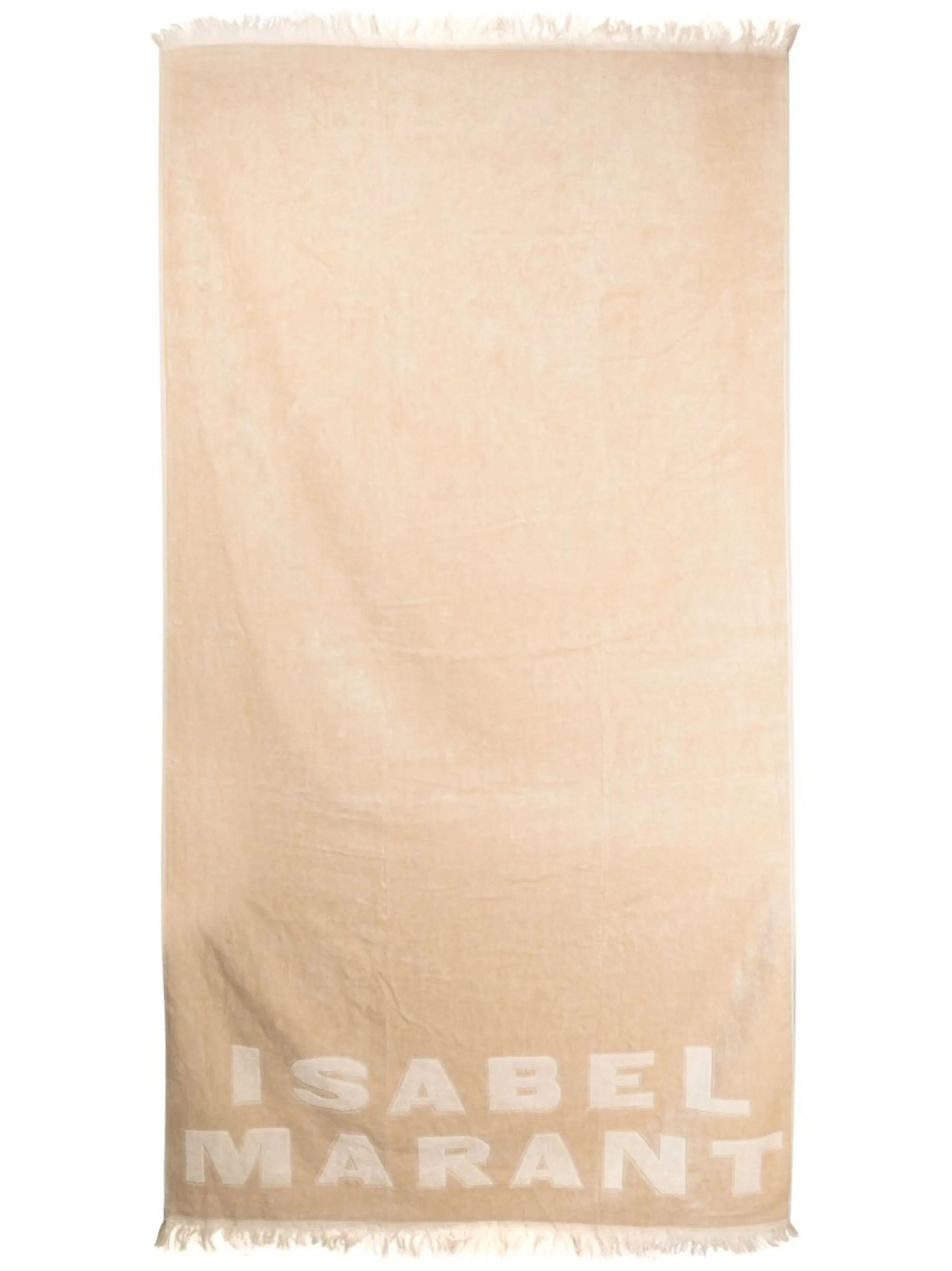 logo-print bath towel
