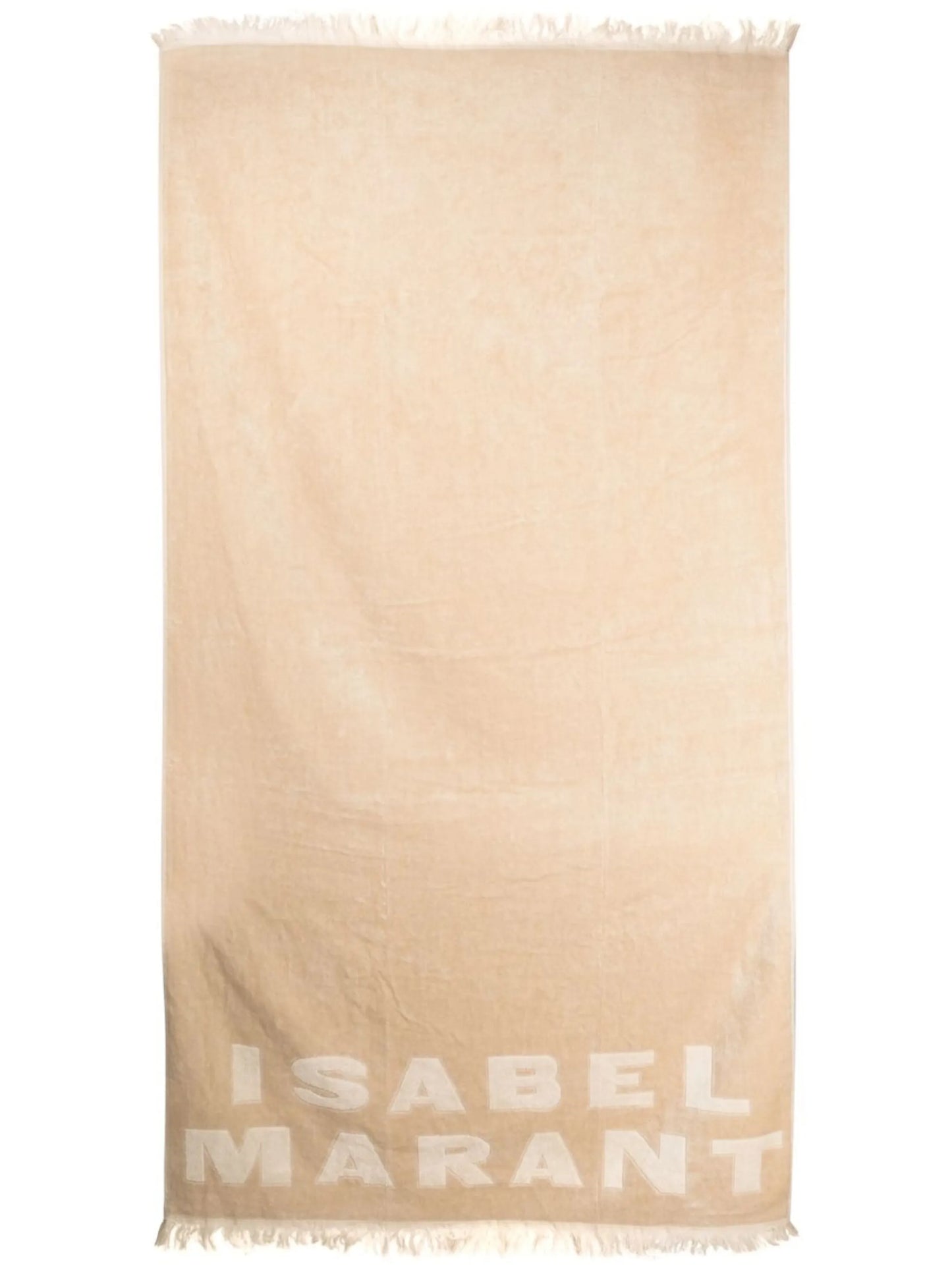 logo-print bath towel
