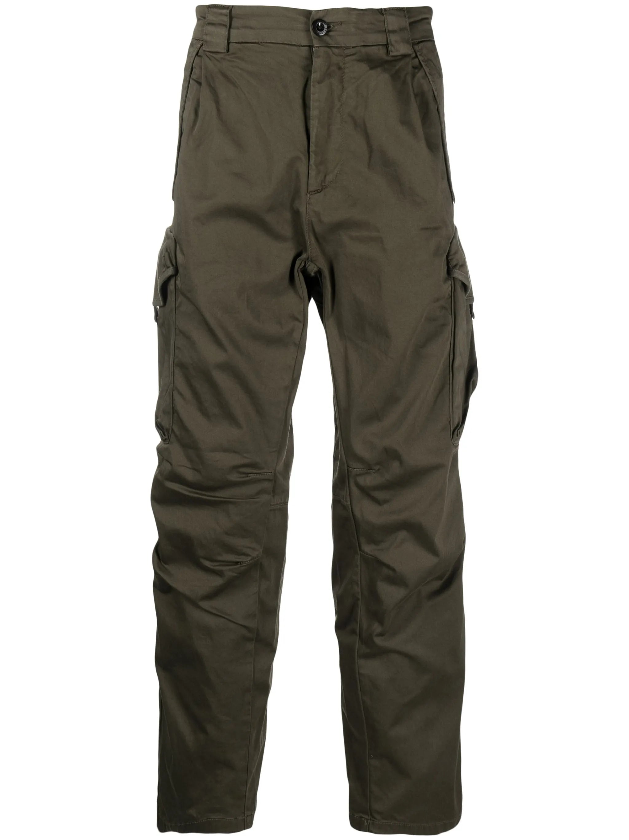 Lens-detail cargo-pocket trousers