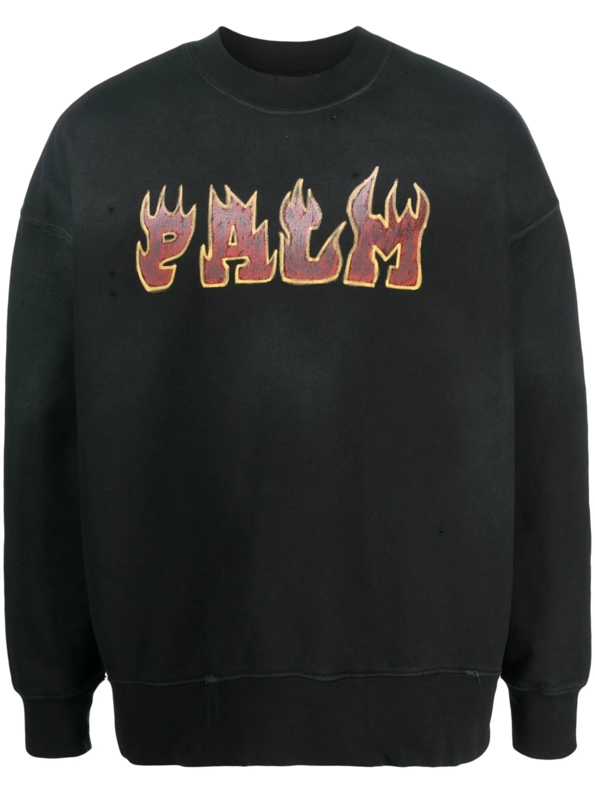 Logo Flames cotton sweatshirt