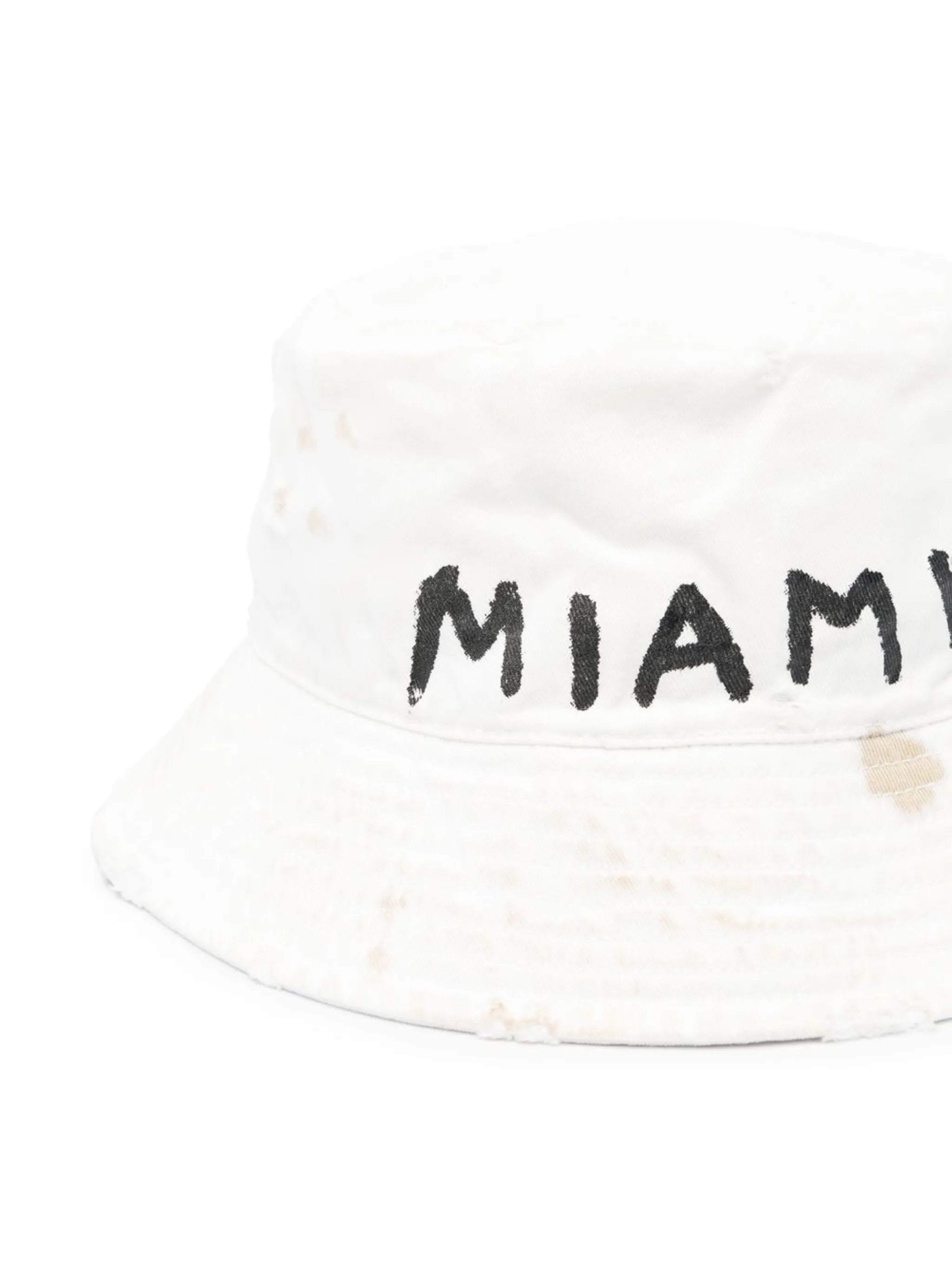 logo-print bucket hat