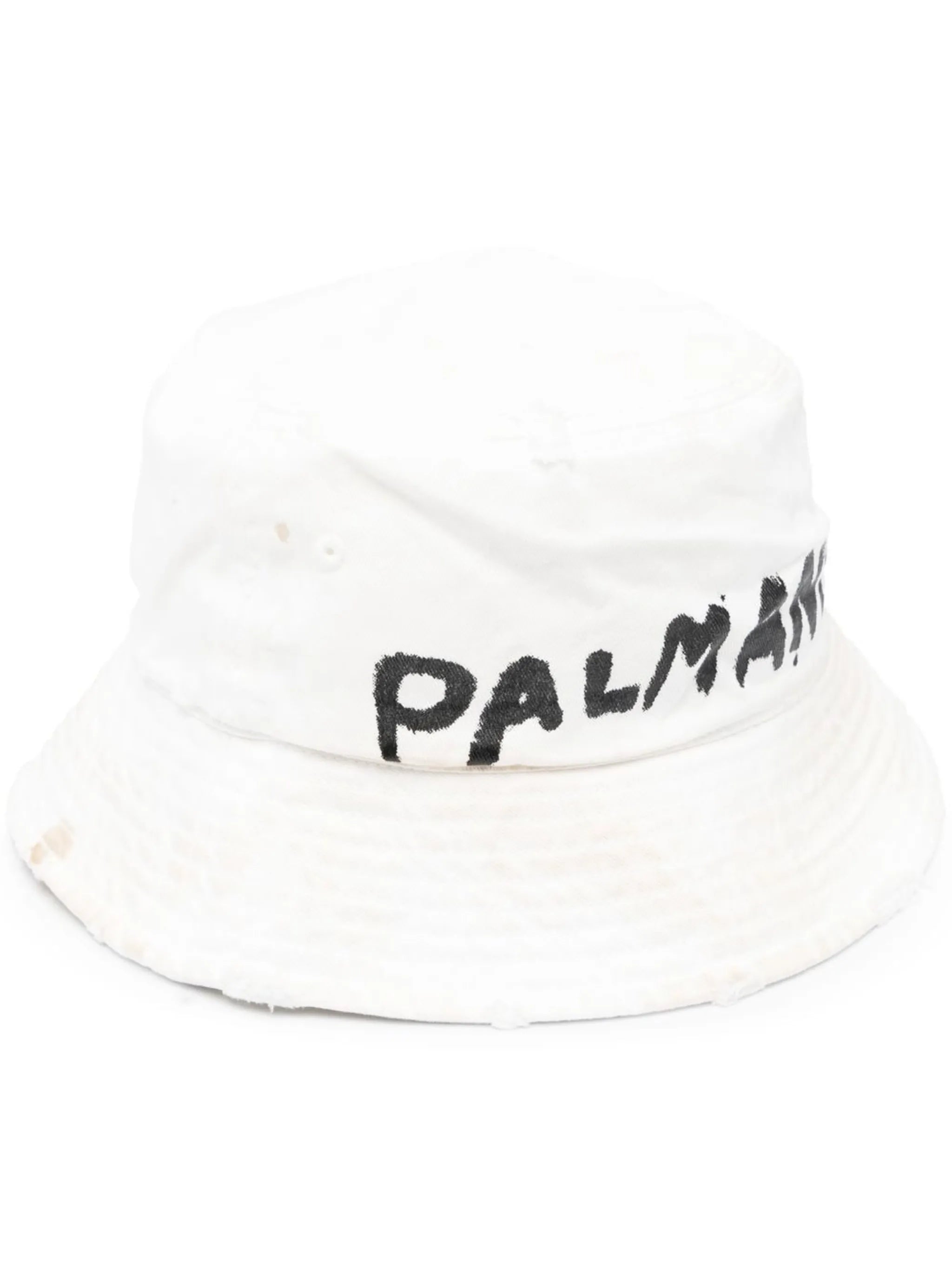 logo-print bucket hat