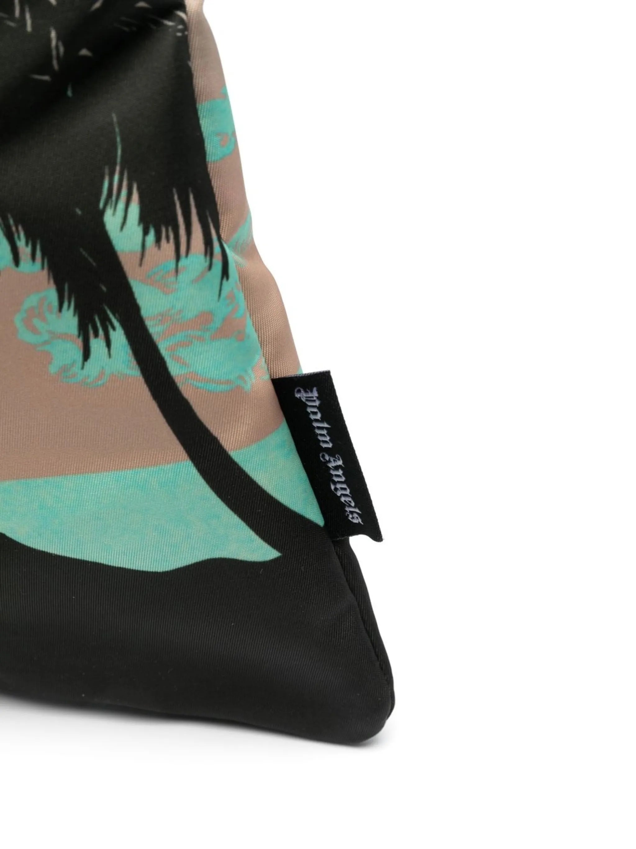 palm tree-print tote bag