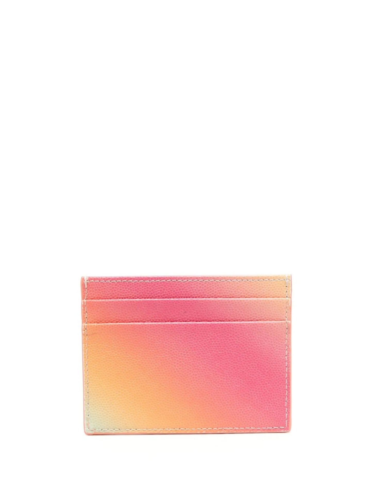ombré logo-print cardholder