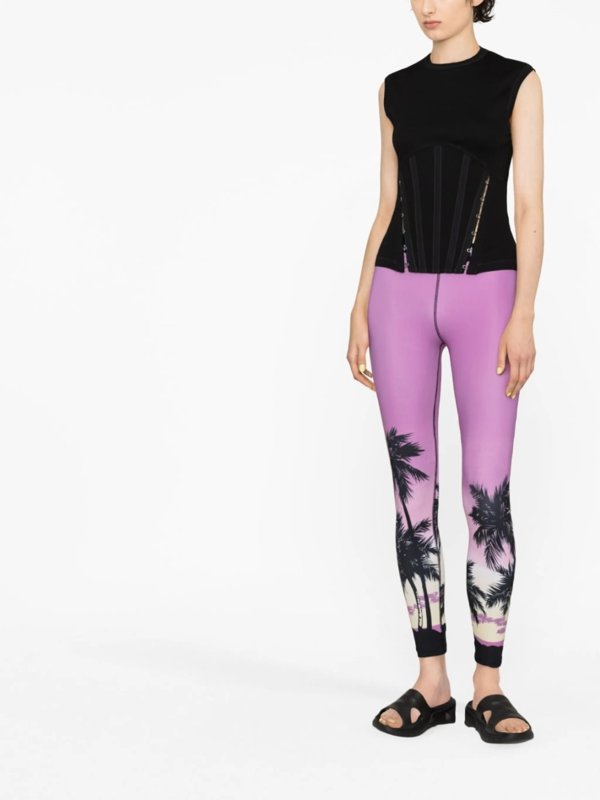 Sunset logo-print leggings