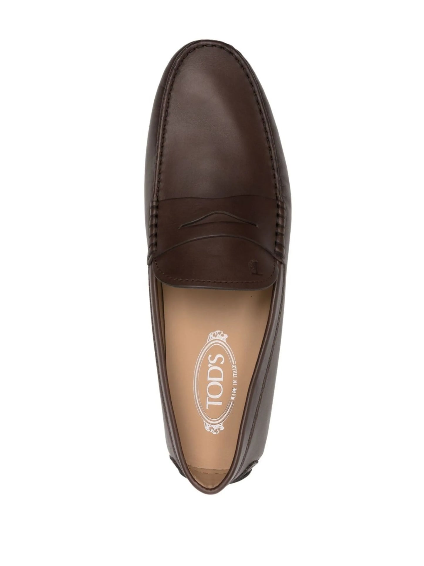 City leather penny loafers