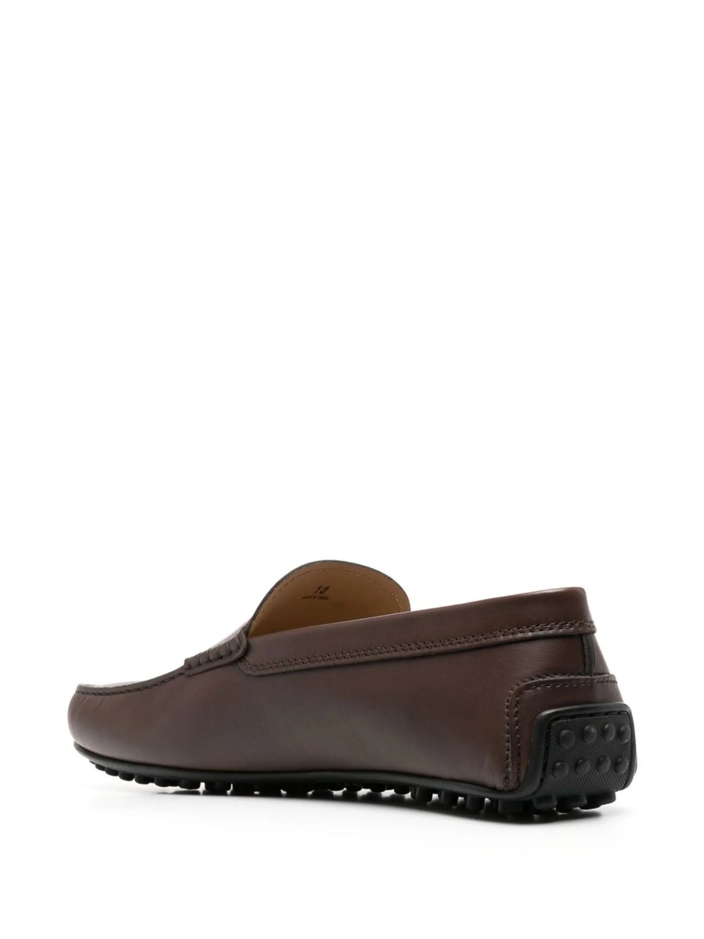 City leather penny loafers