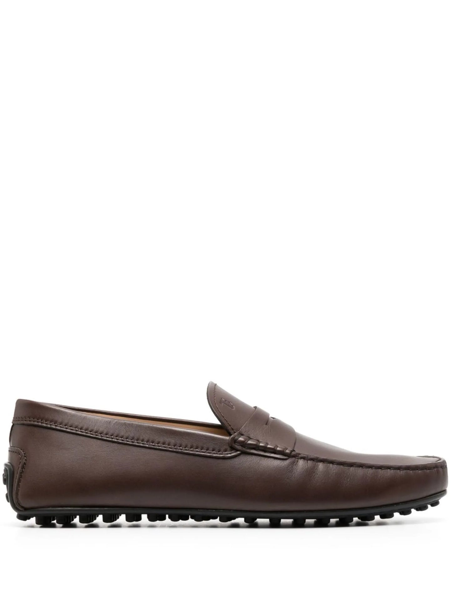 City leather penny loafers