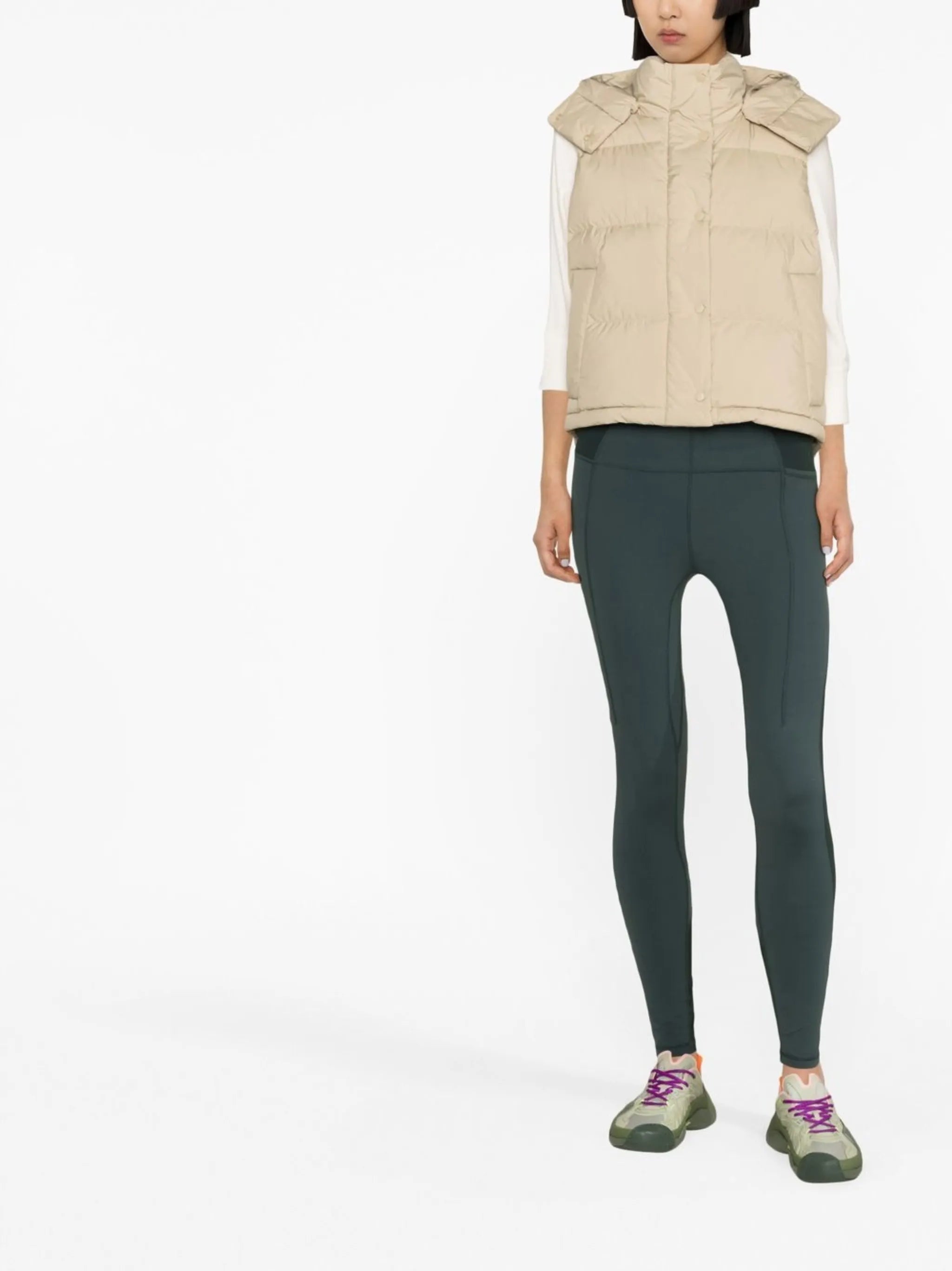 padded button-up gilet