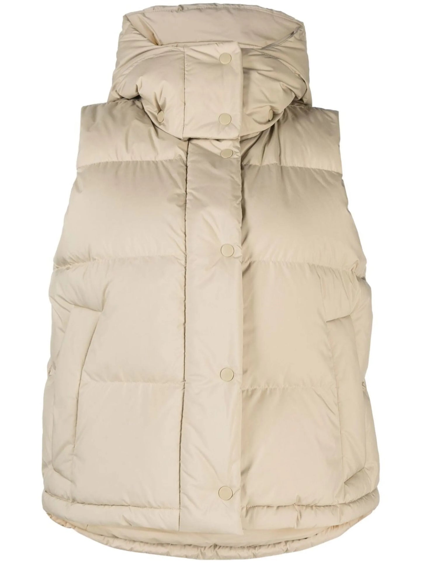 padded button-up gilet