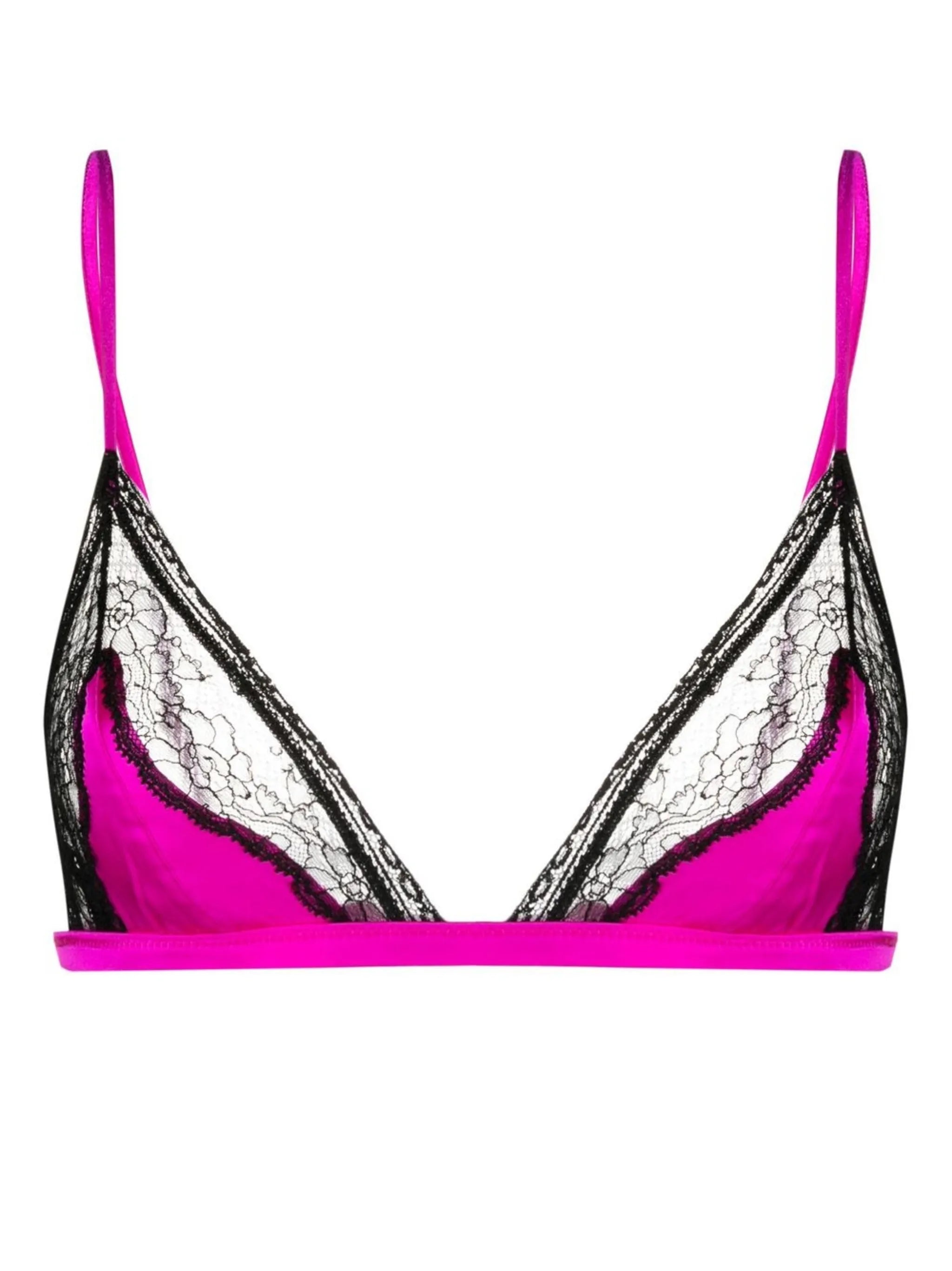 Tiered Soft lace-trim bra