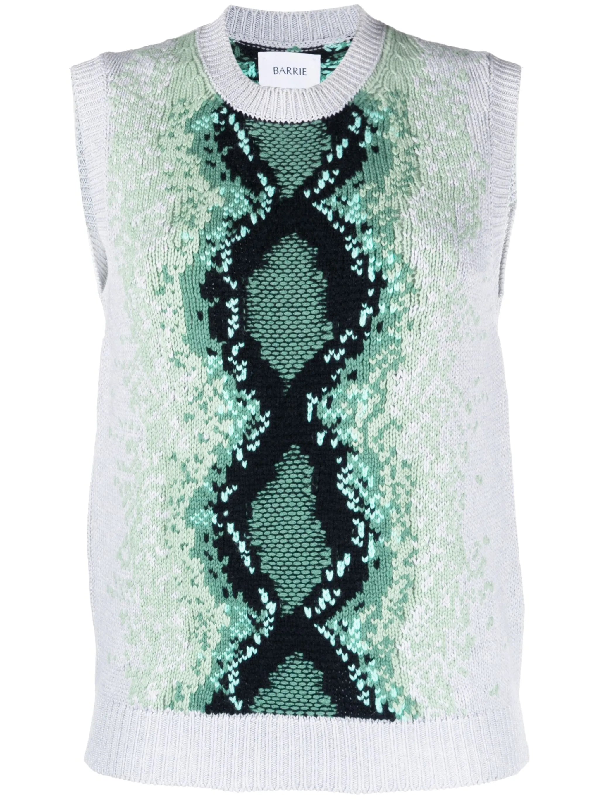 python intarsia-knit sweater vest