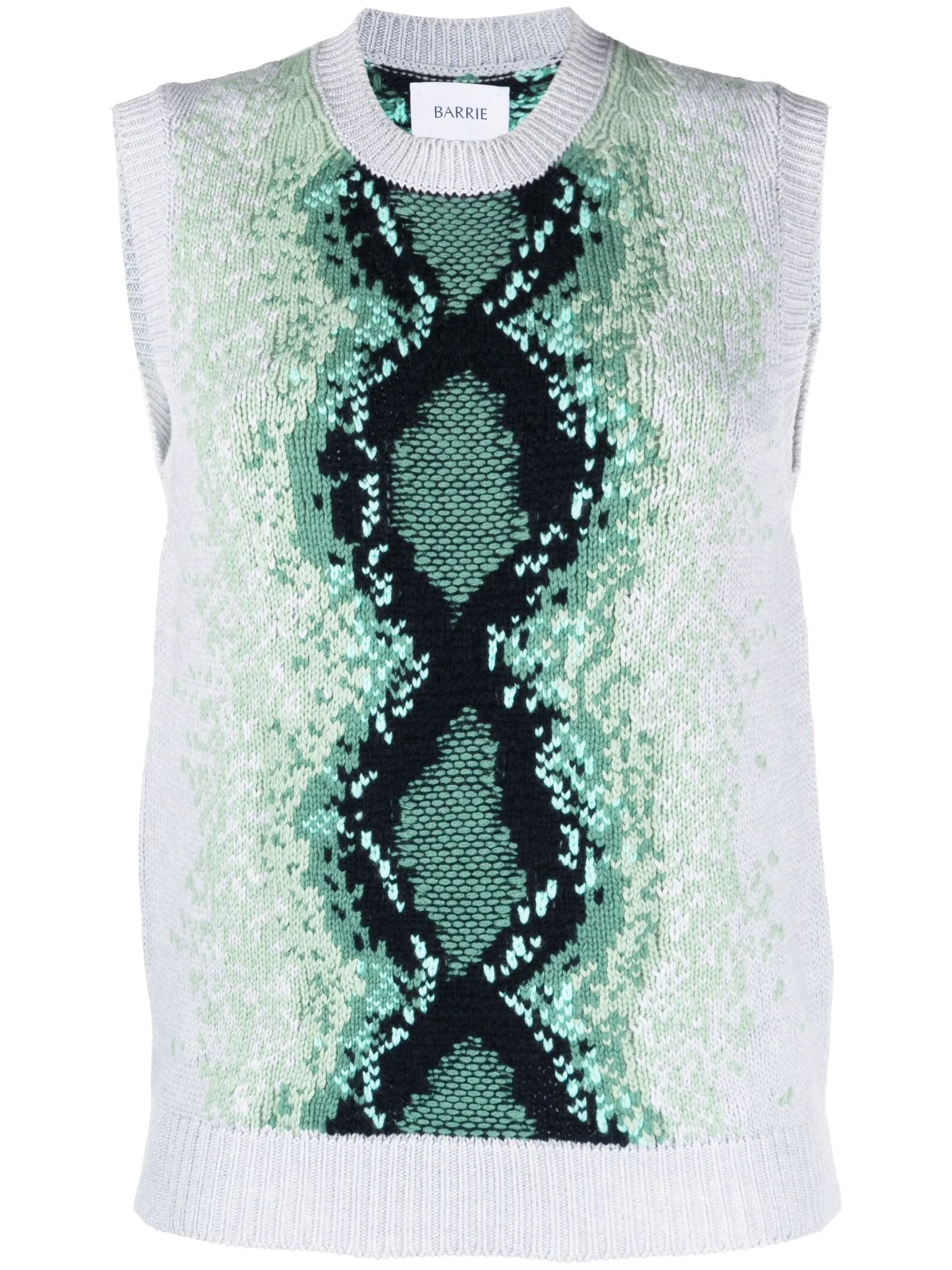 python intarsia-knit sweater vest
