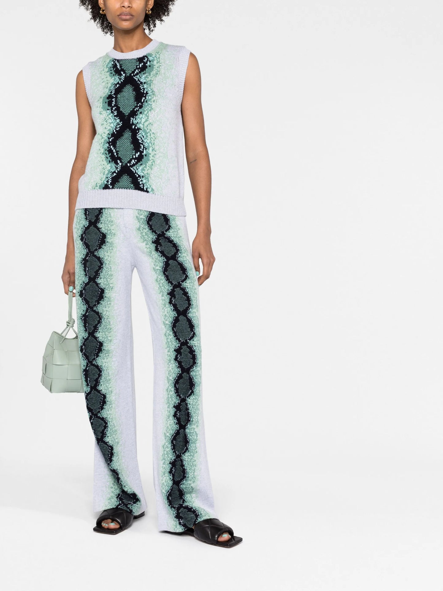 python intarsia-knit sweater vest