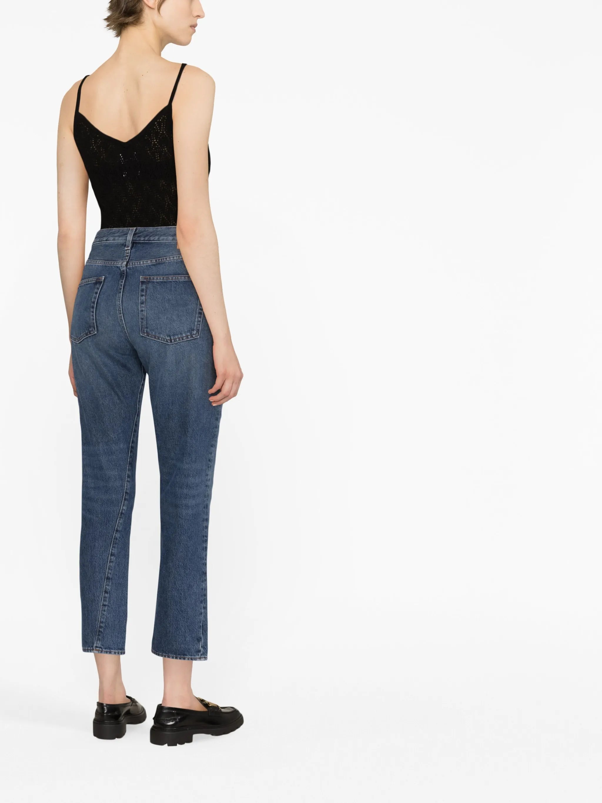 pointelle-knit cashmere top