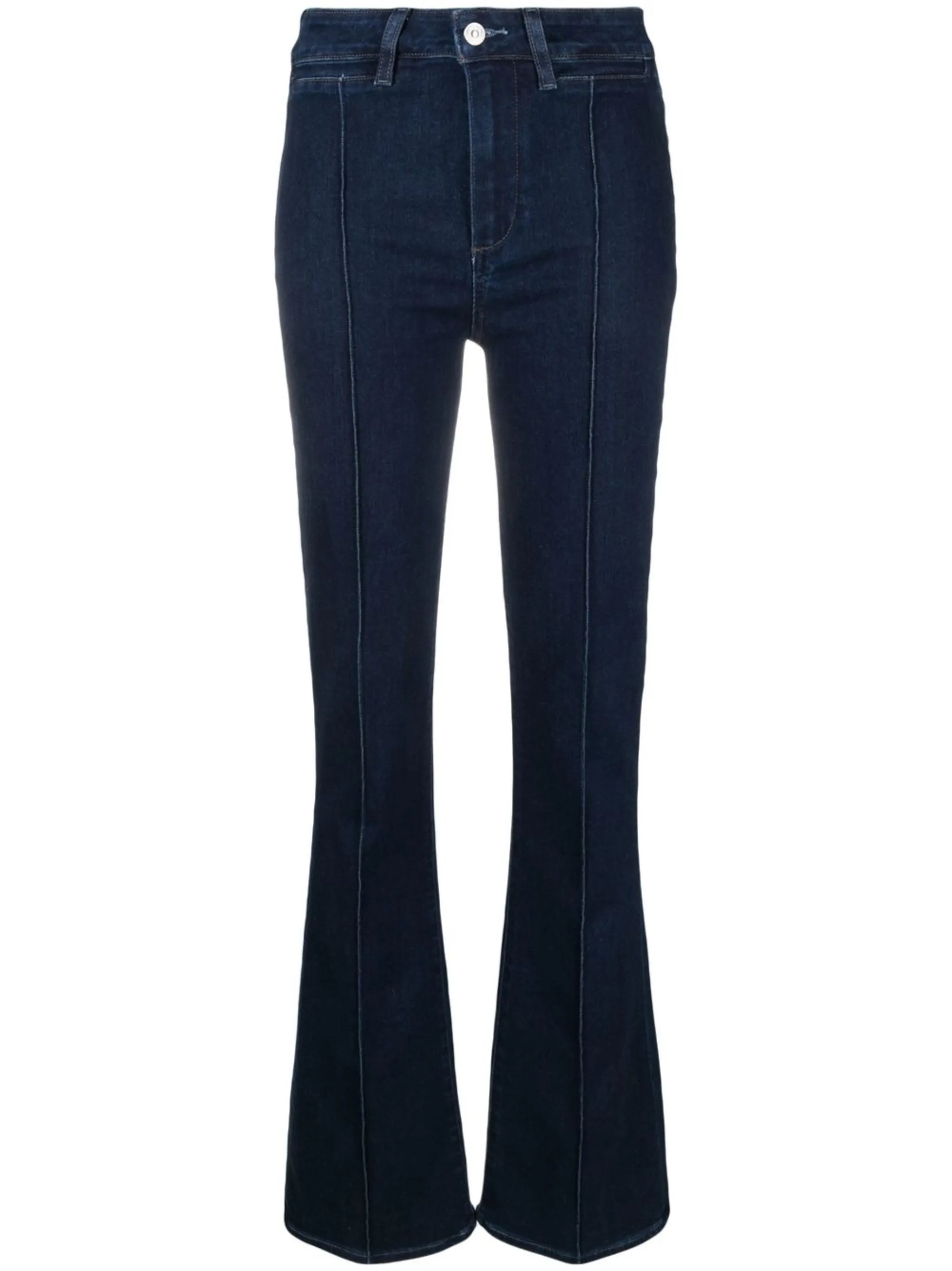 high-rise flared jeans