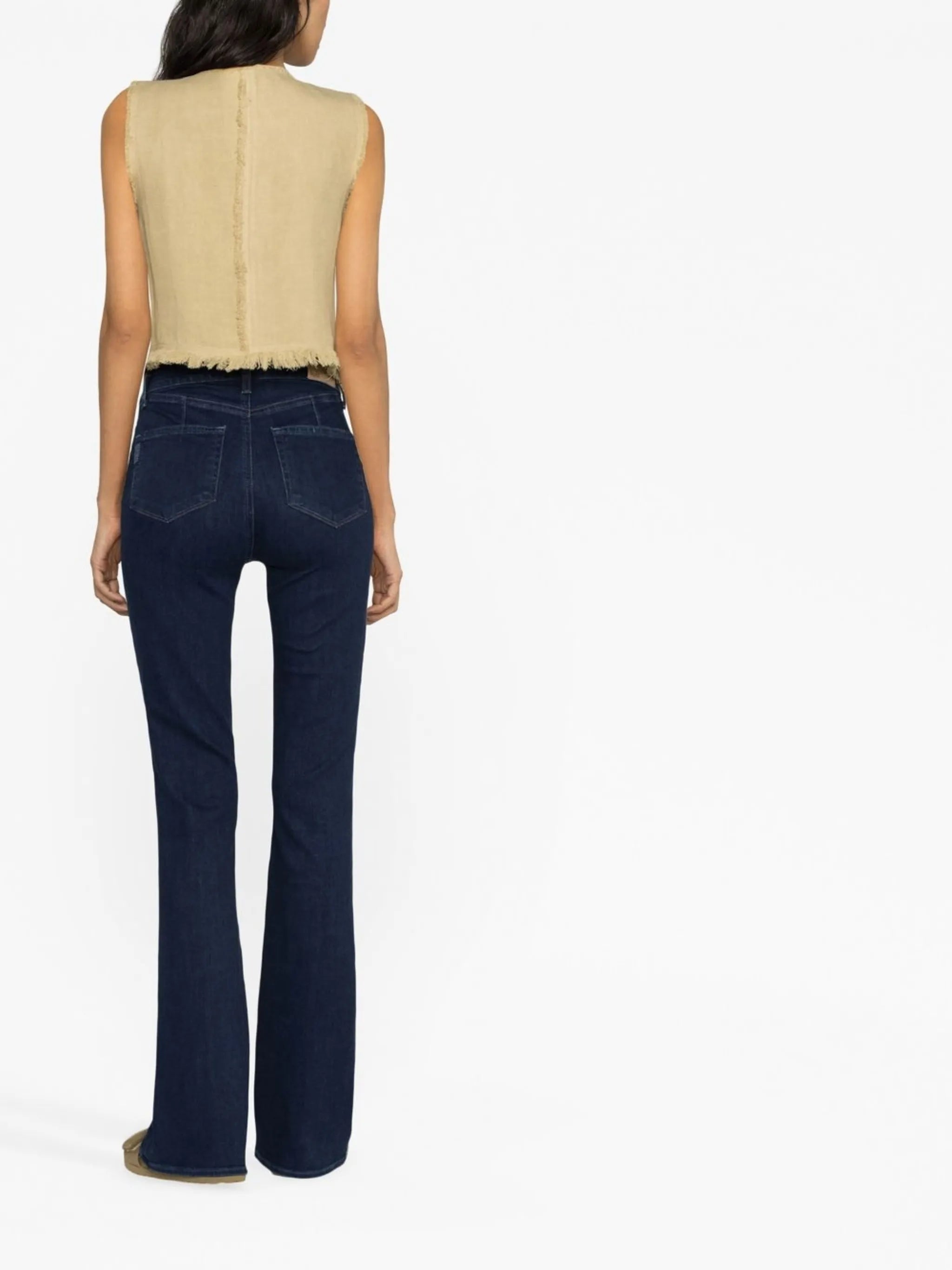 high-rise flared jeans