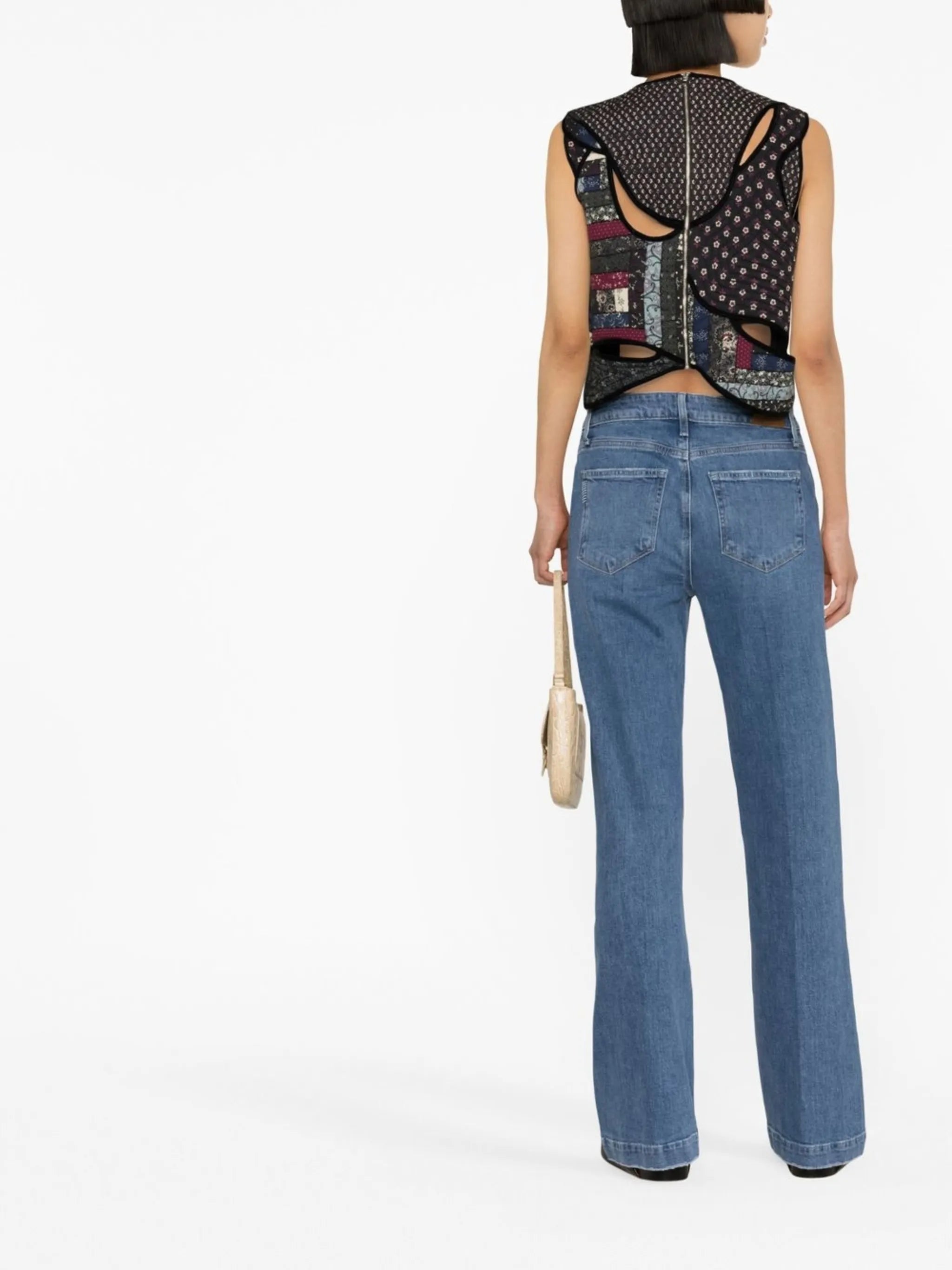 flared denim jeans
