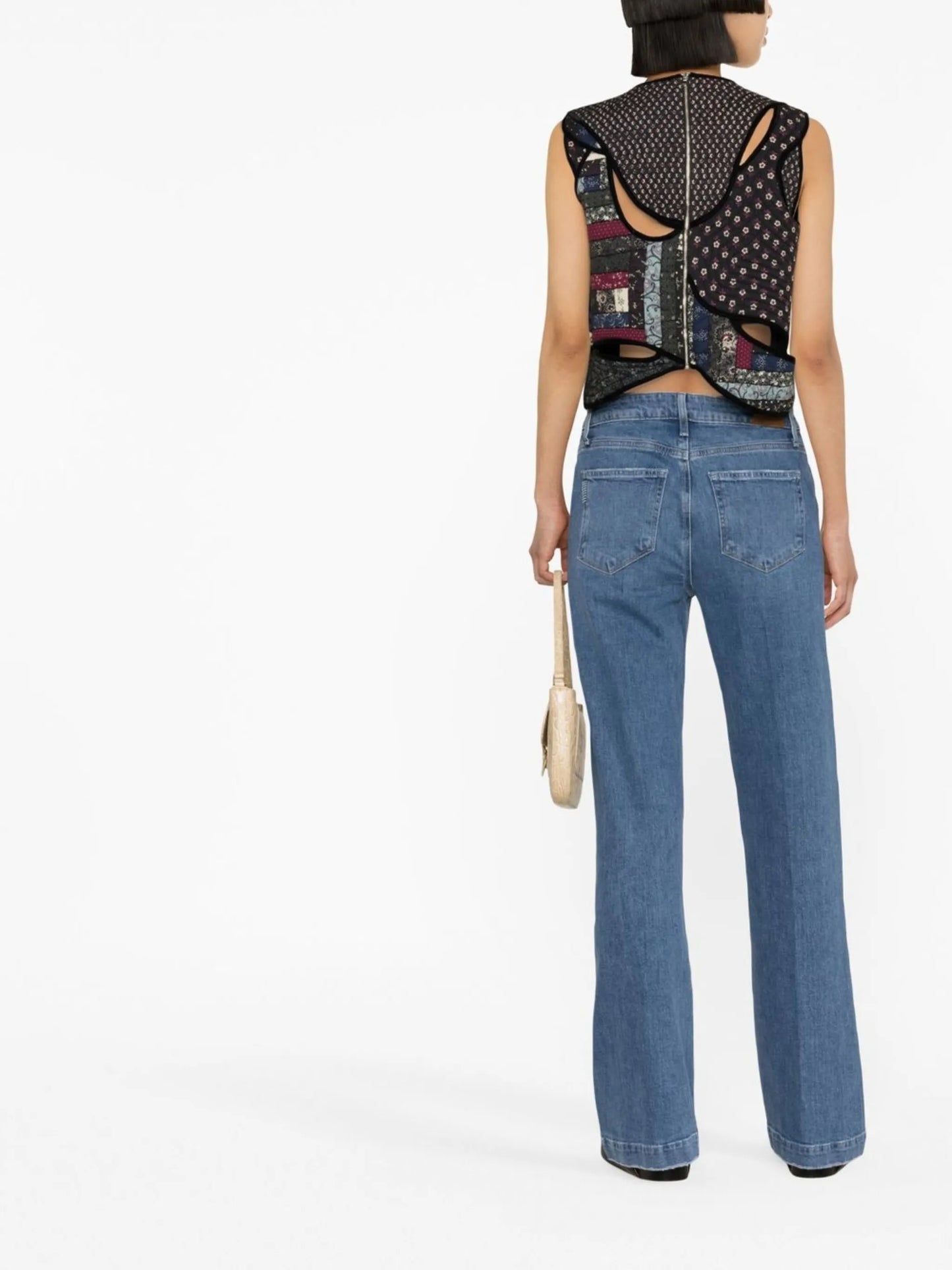 flared denim jeans