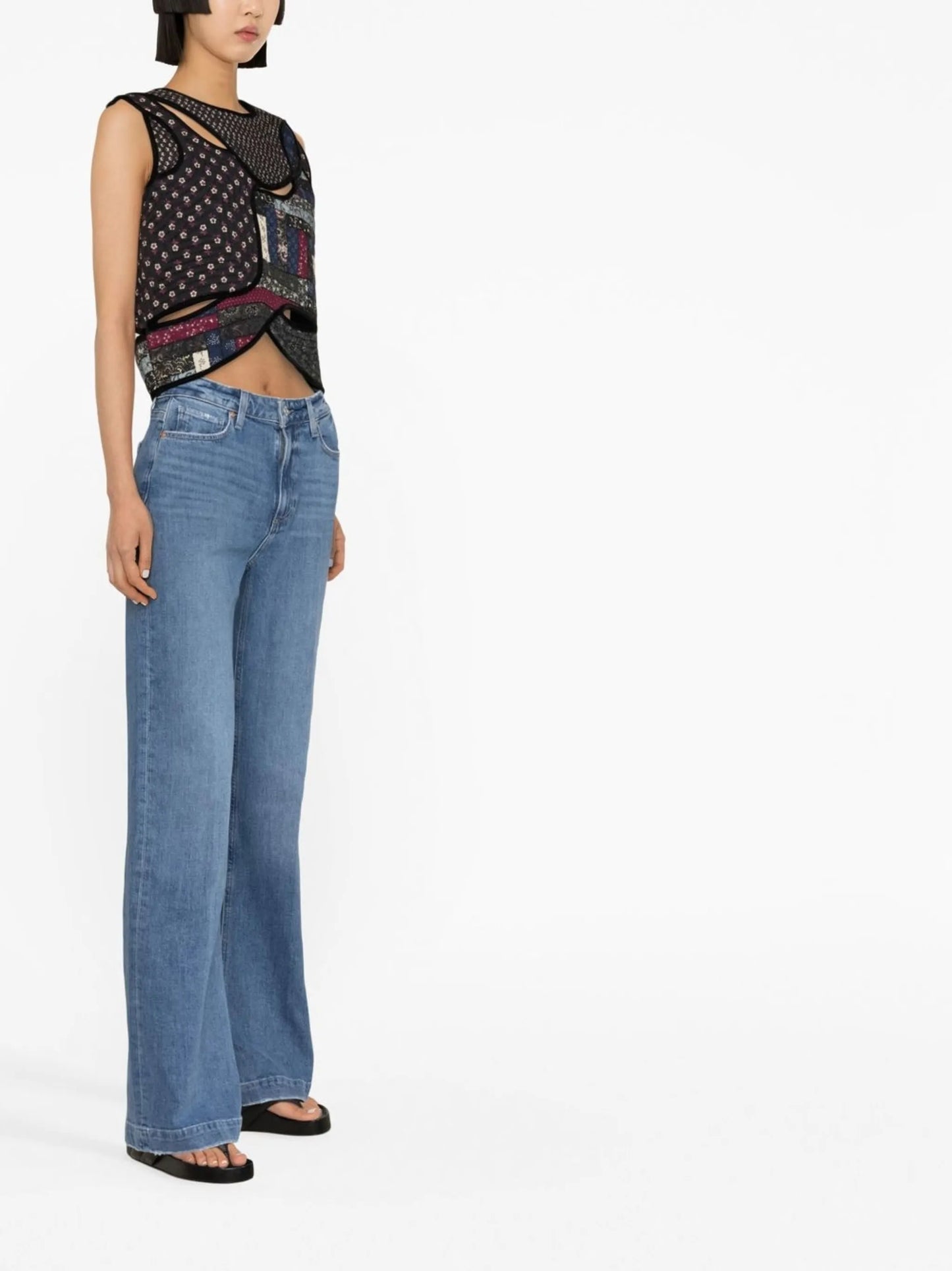 flared denim jeans
