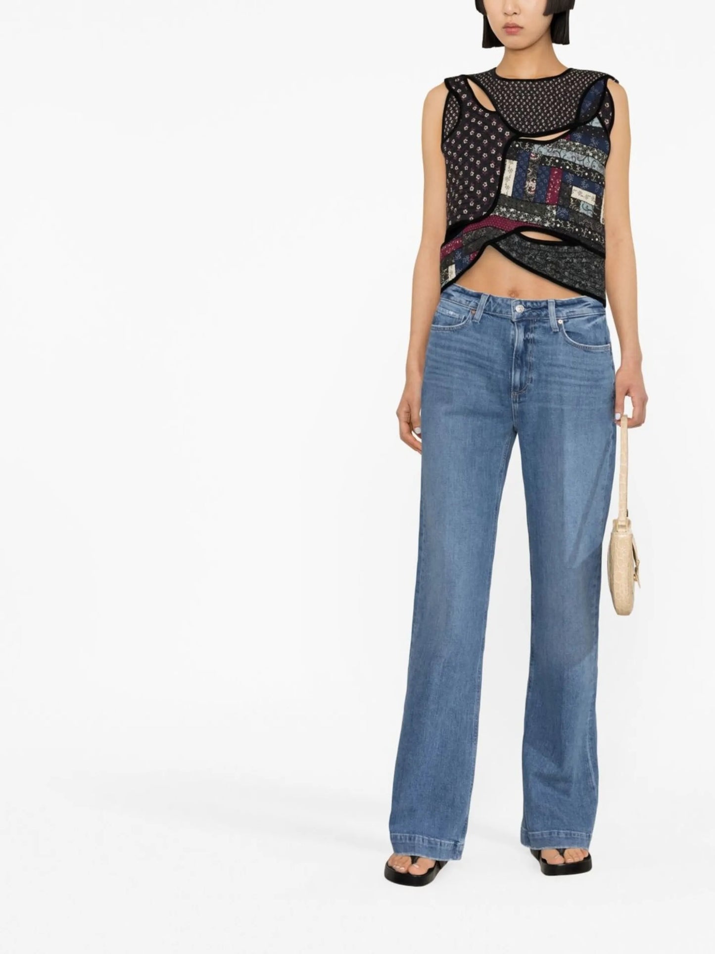 flared denim jeans