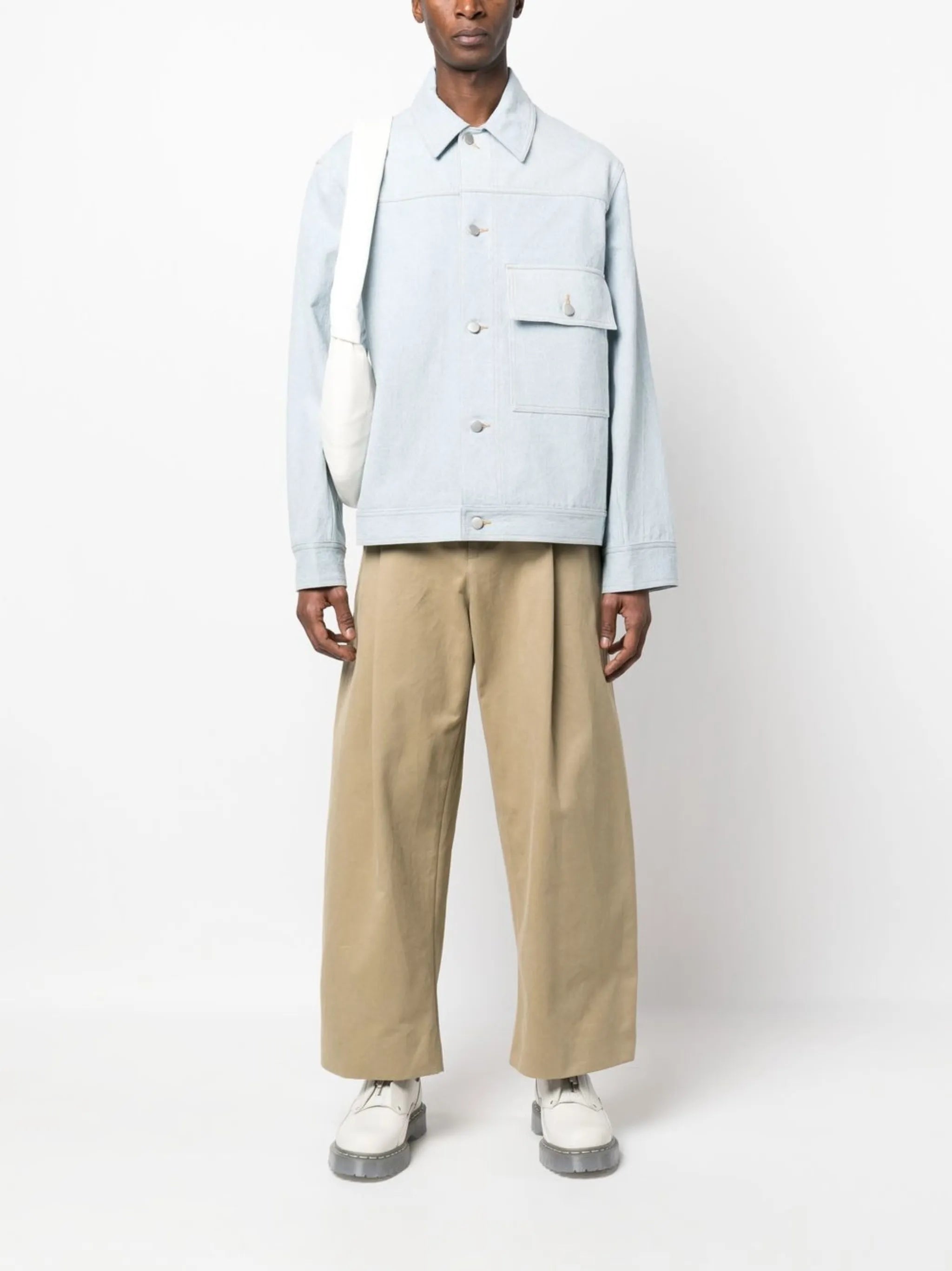 button-up denim jacket