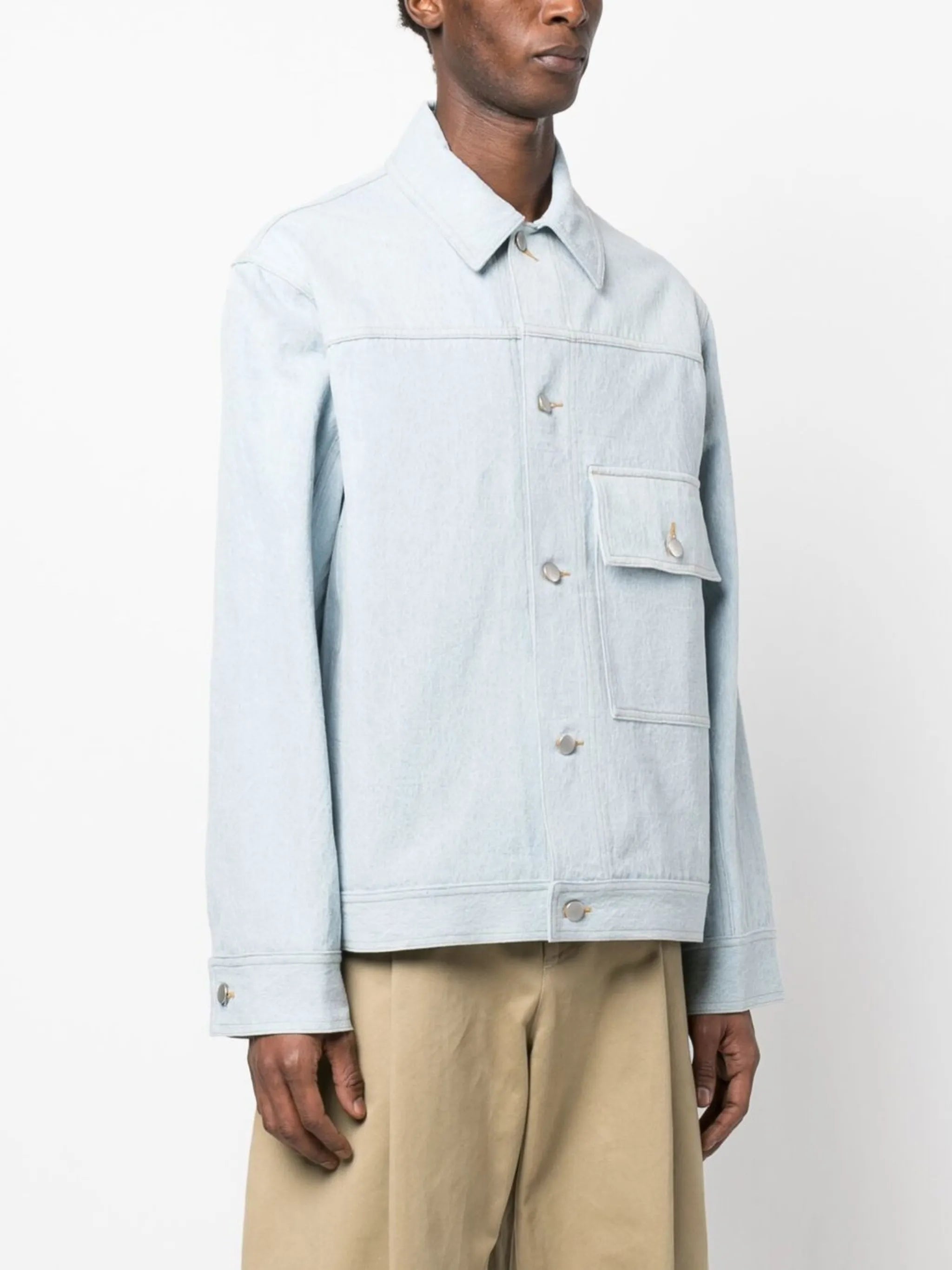 button-up denim jacket