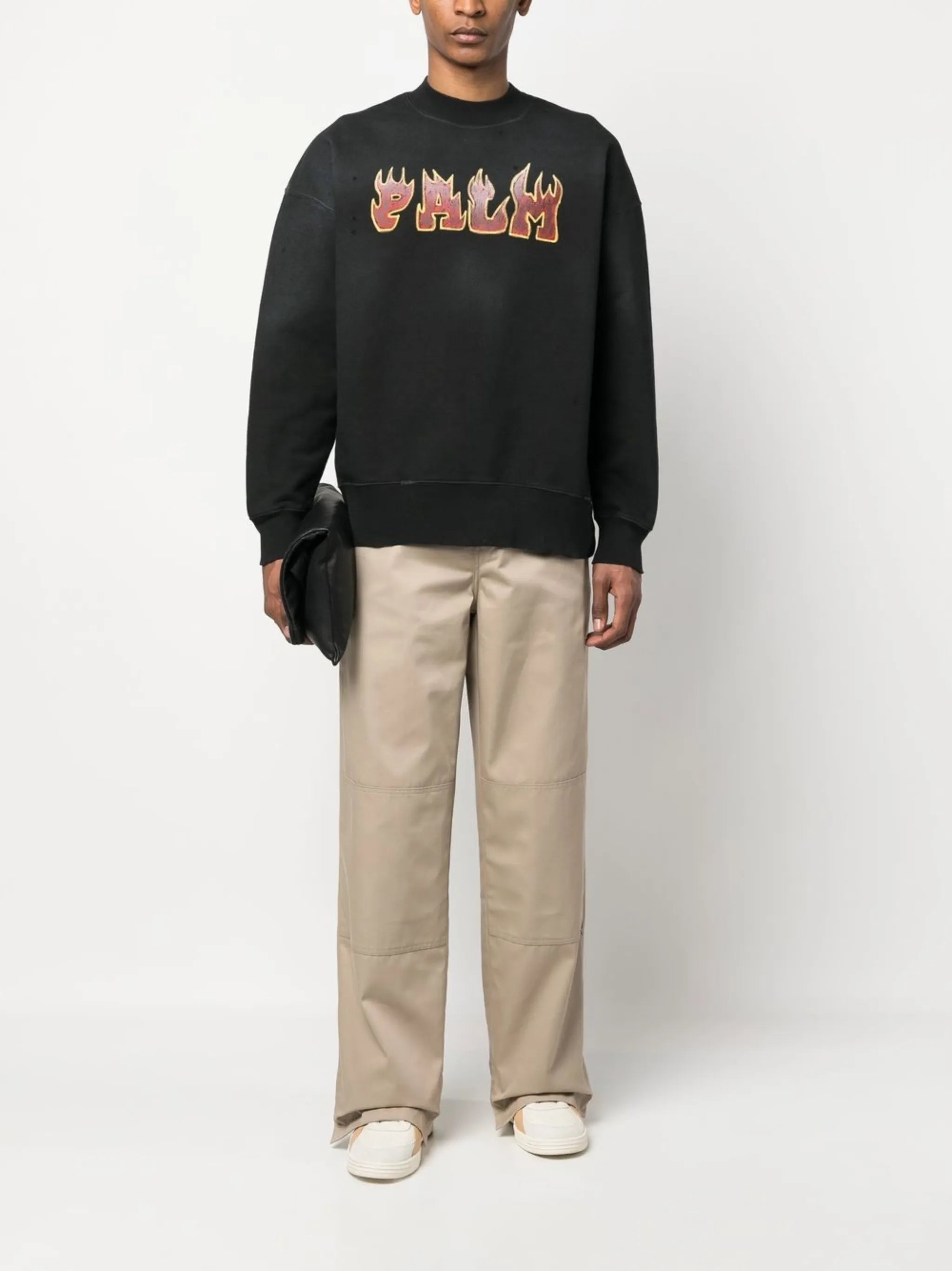 reversed waistband chino trousers