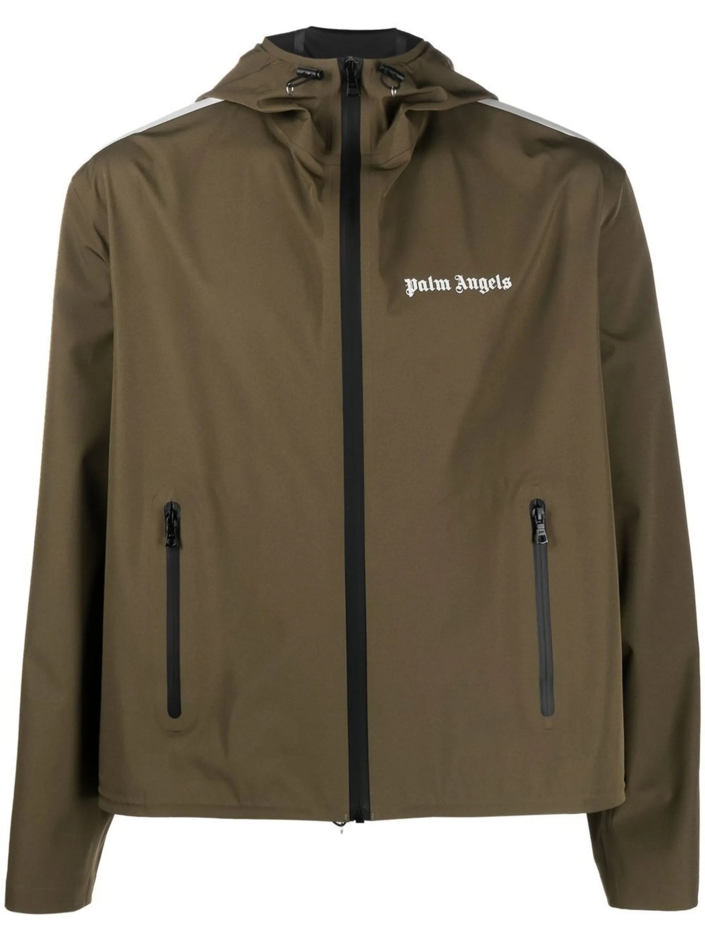 logo-print hooded jacket