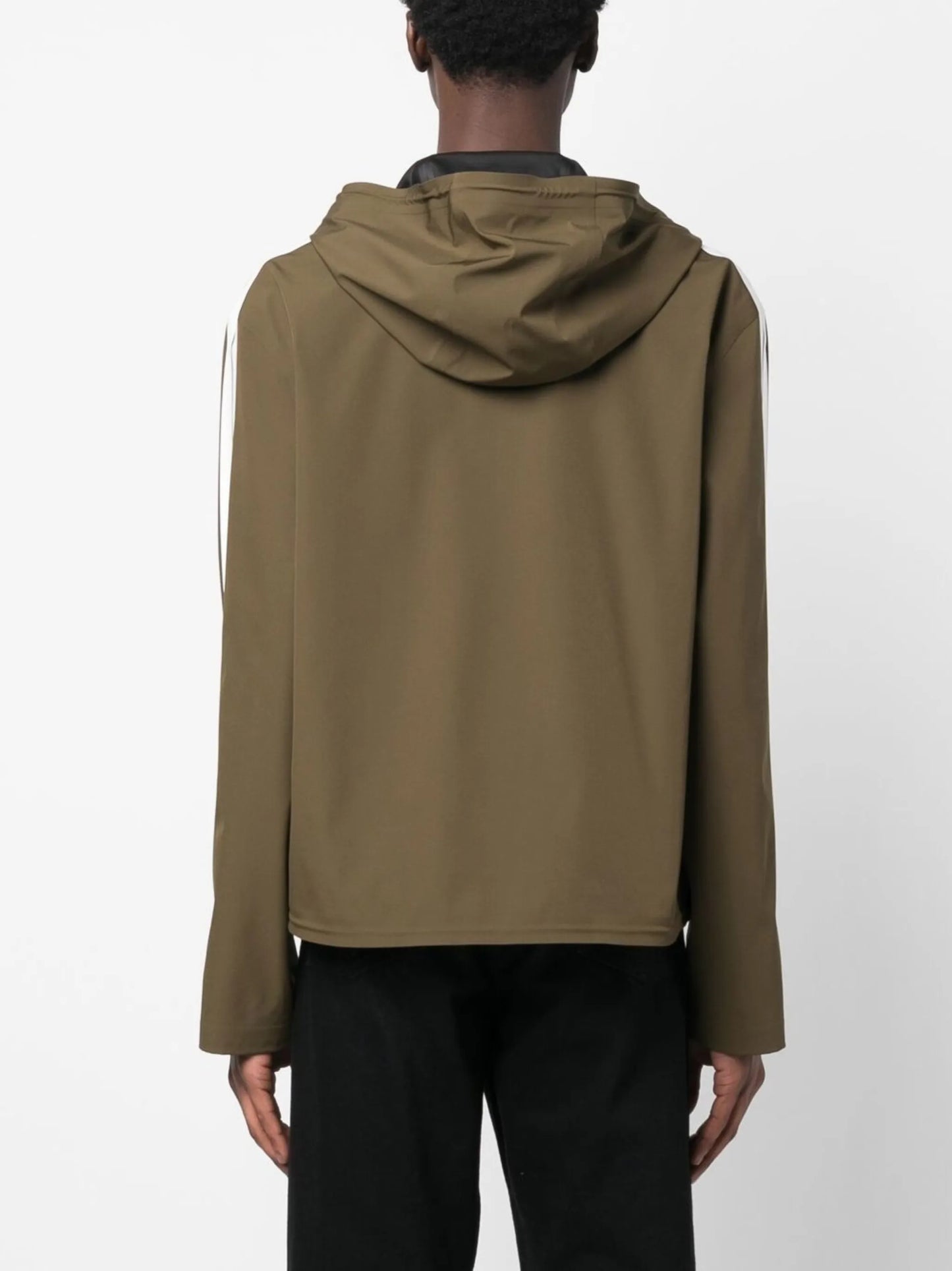 logo-print hooded jacket