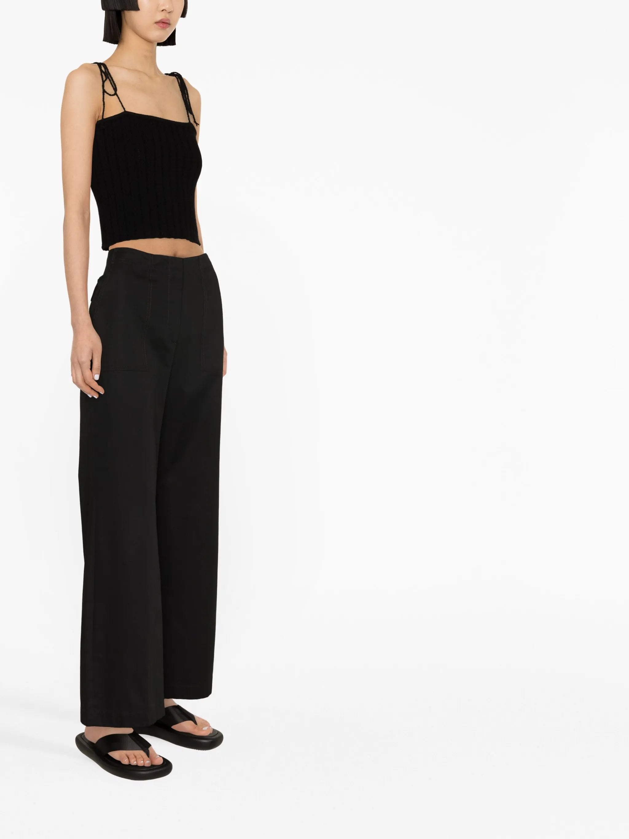 Barbro cropped cashmere top
