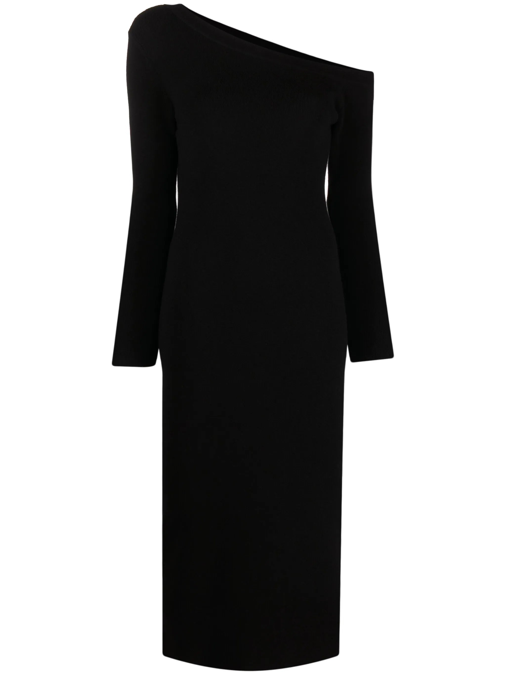 Kitty one-shoulder cashmere midi dress