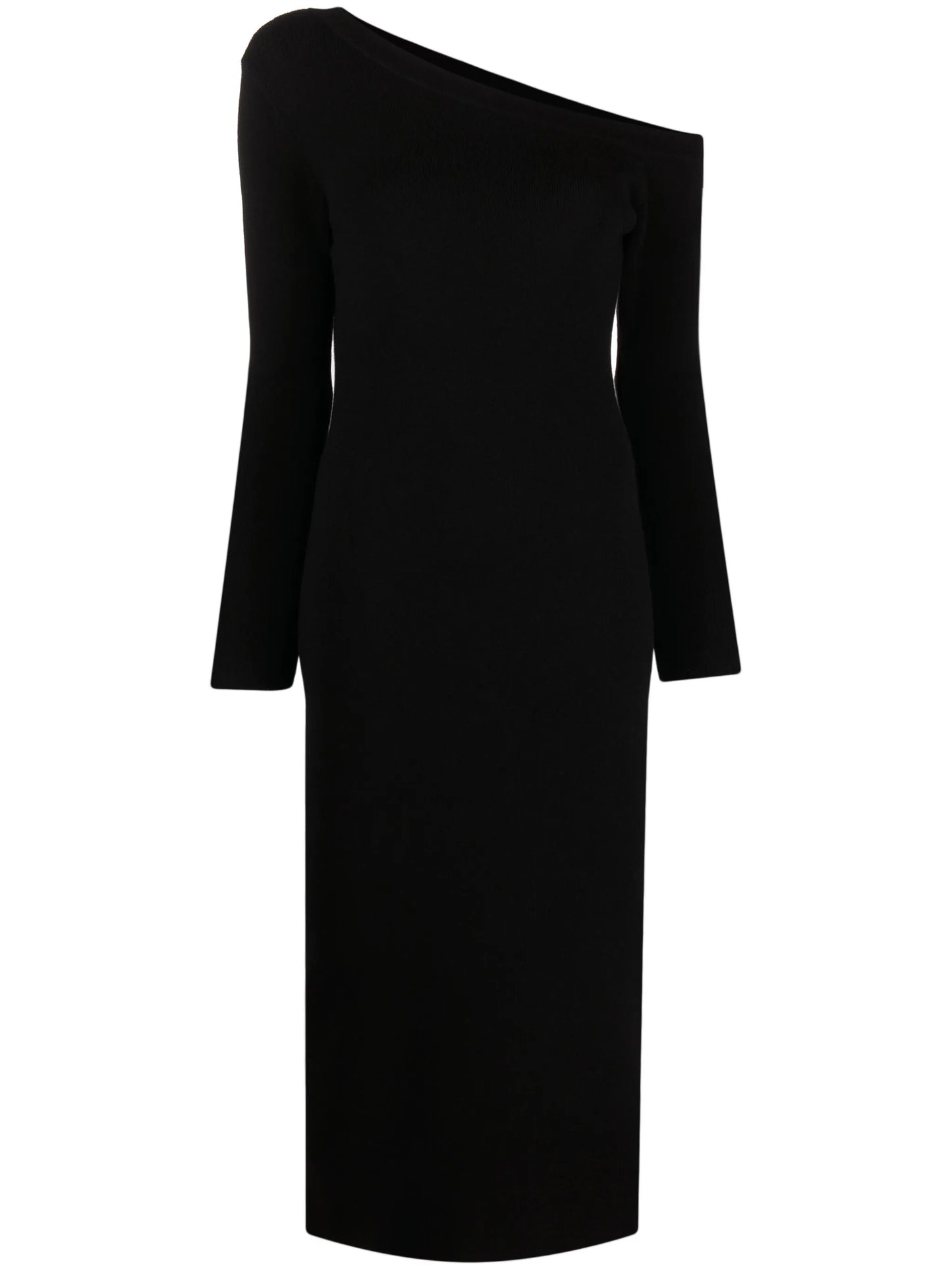 Kitty one-shoulder cashmere midi dress