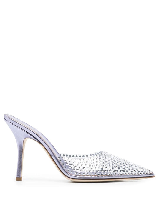 95mm Hollywood crystal-embellished mules