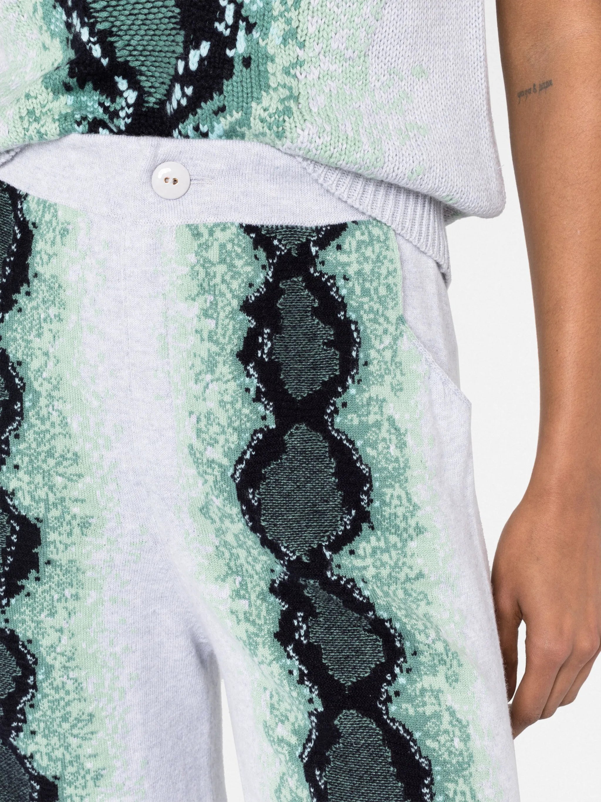 python-jacquard trousers