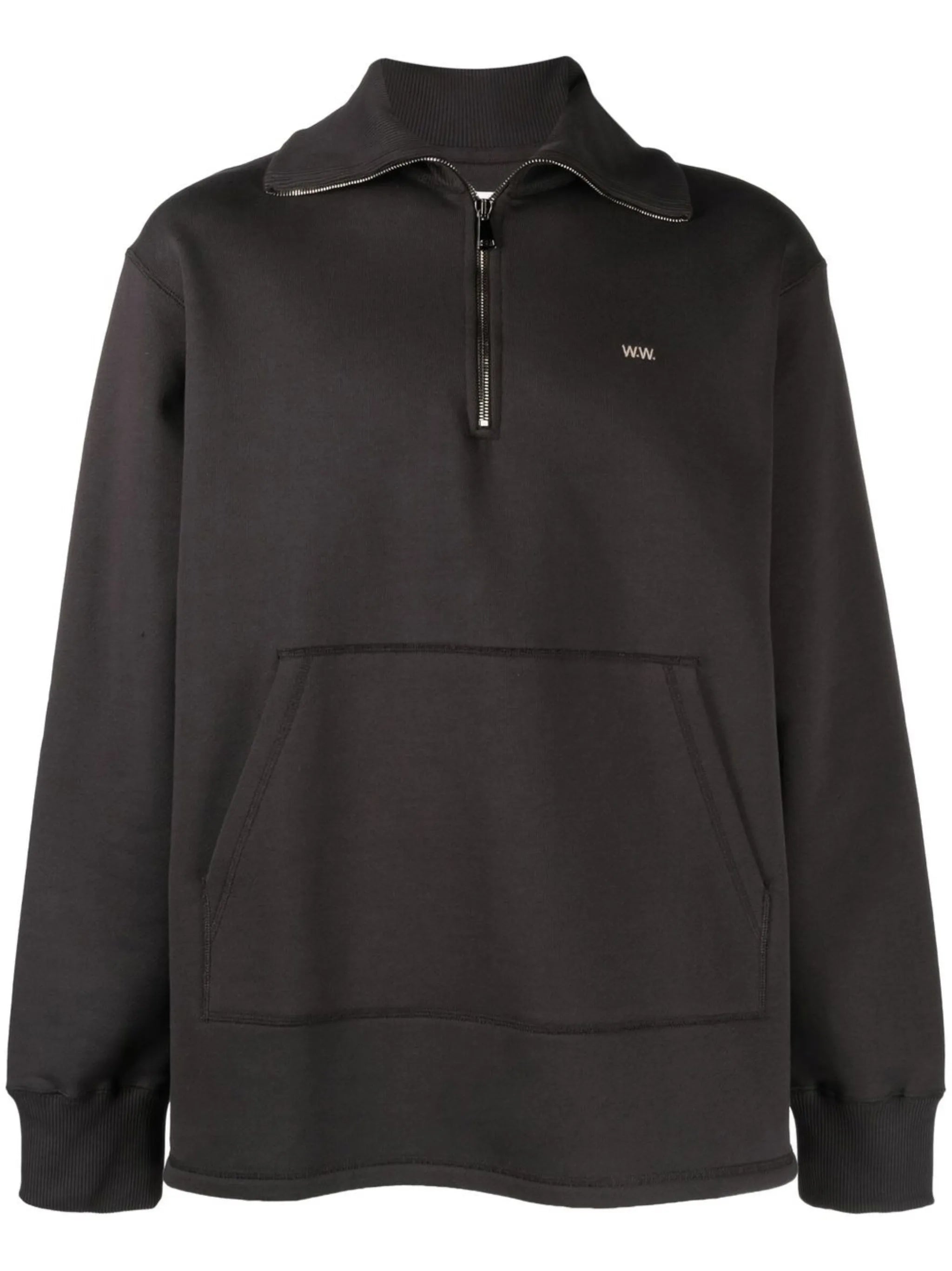 long-sleeve cotton sweatshirt