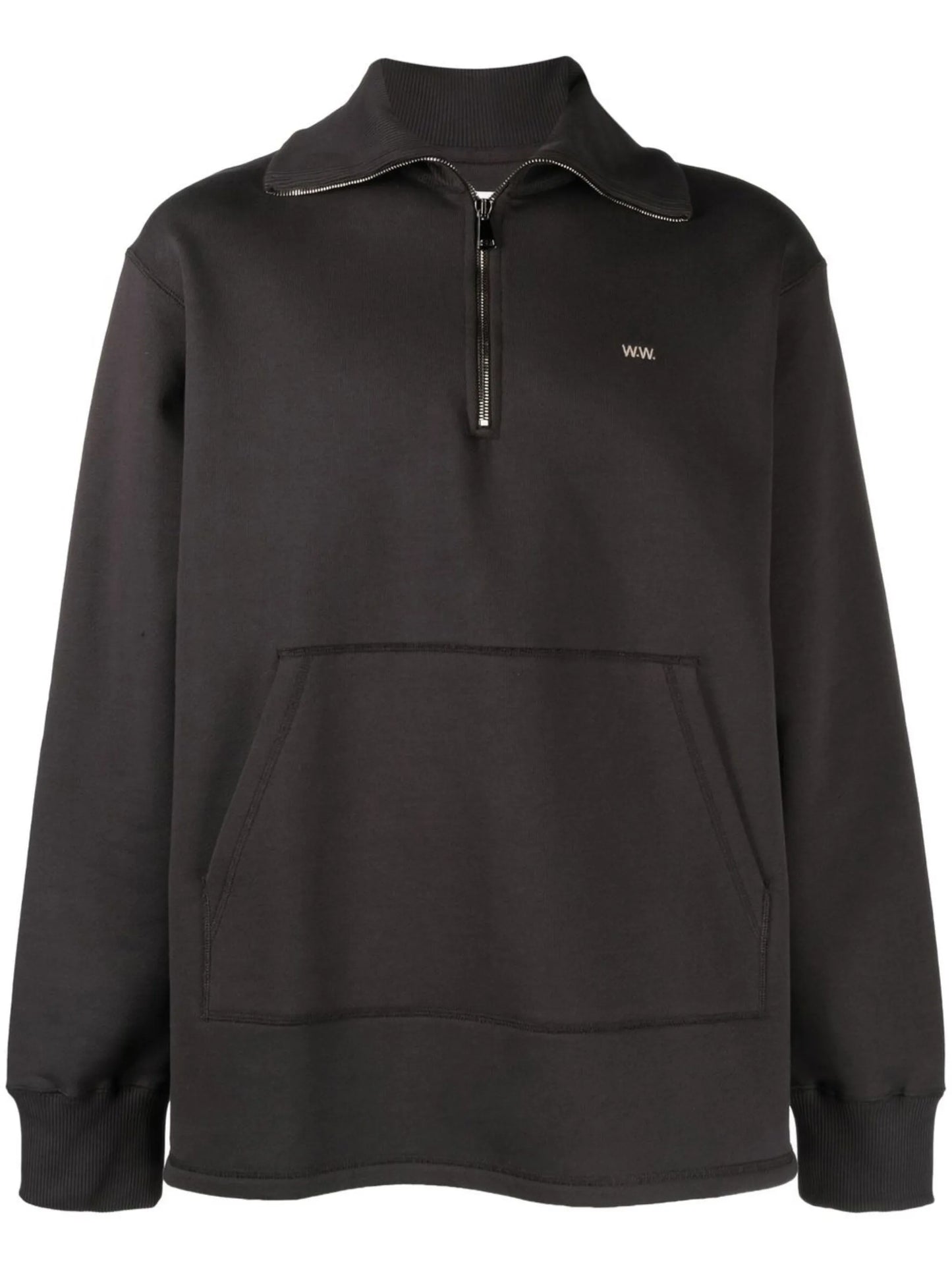long-sleeve cotton sweatshirt
