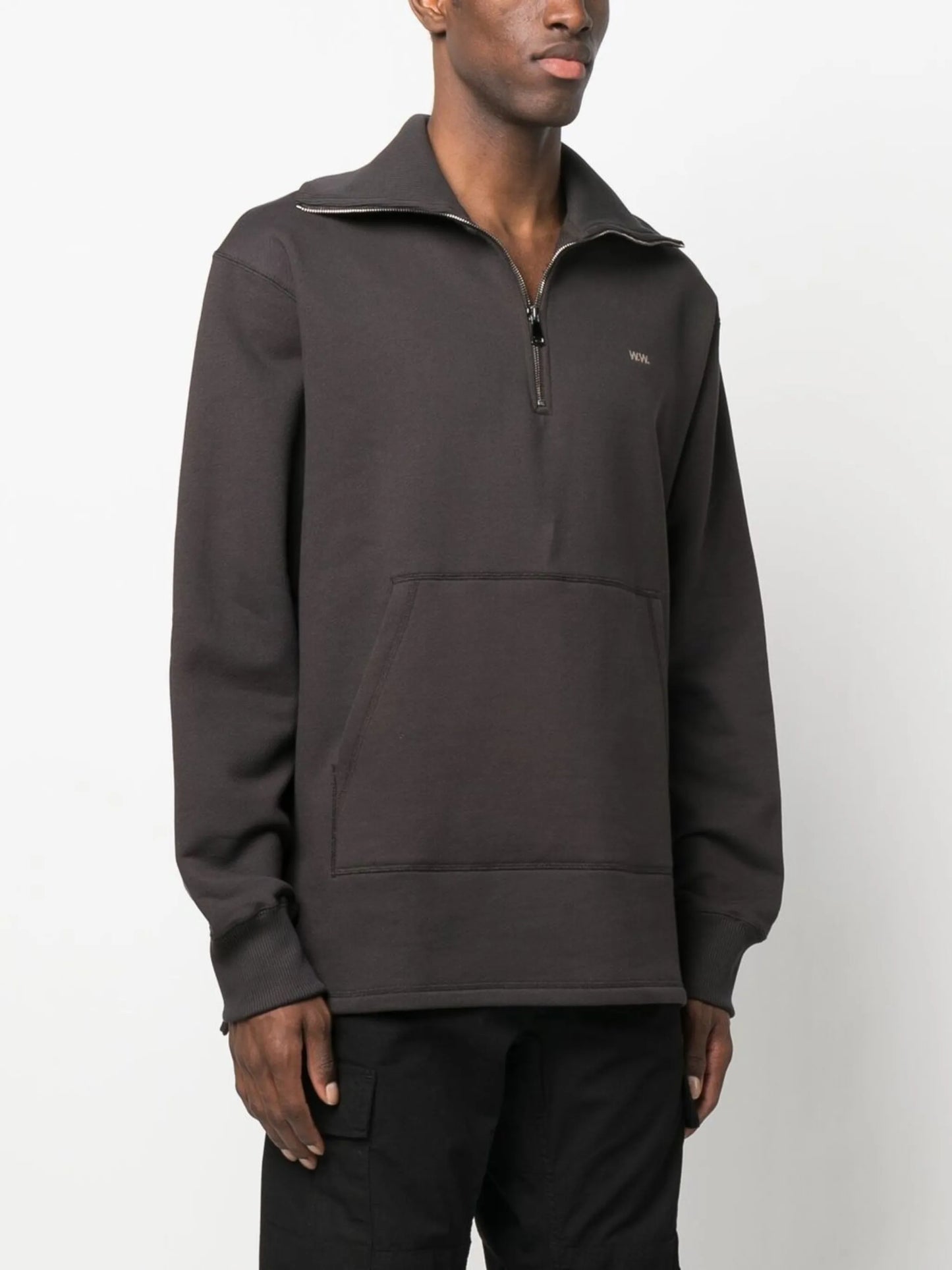 long-sleeve cotton sweatshirt