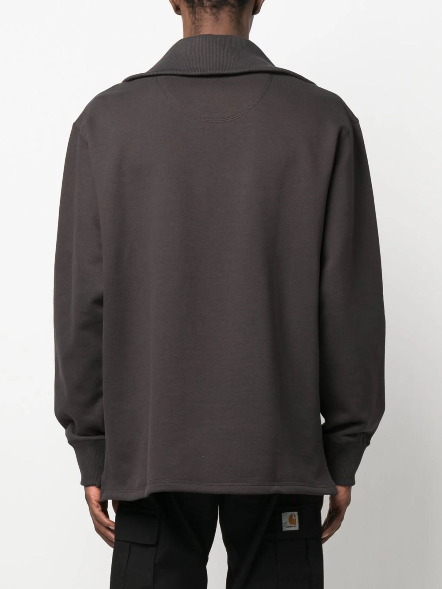 long-sleeve cotton sweatshirt