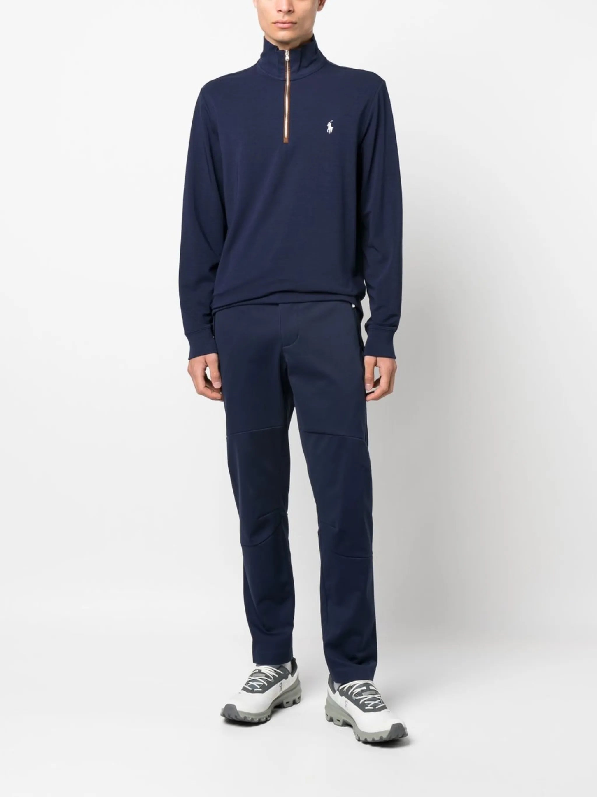 embroidered-logo long-sleeve sweatshirt