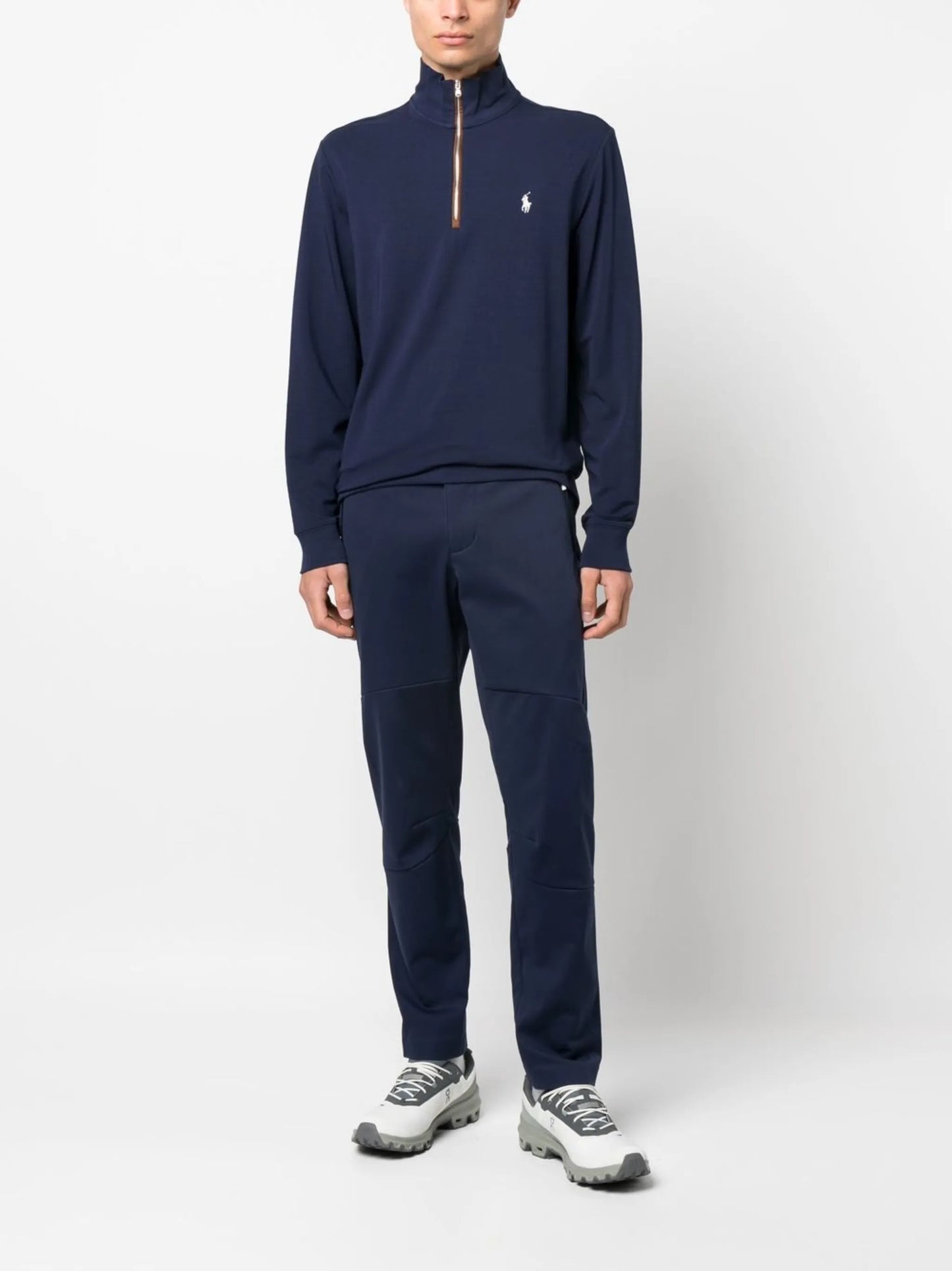 embroidered-logo long-sleeve sweatshirt