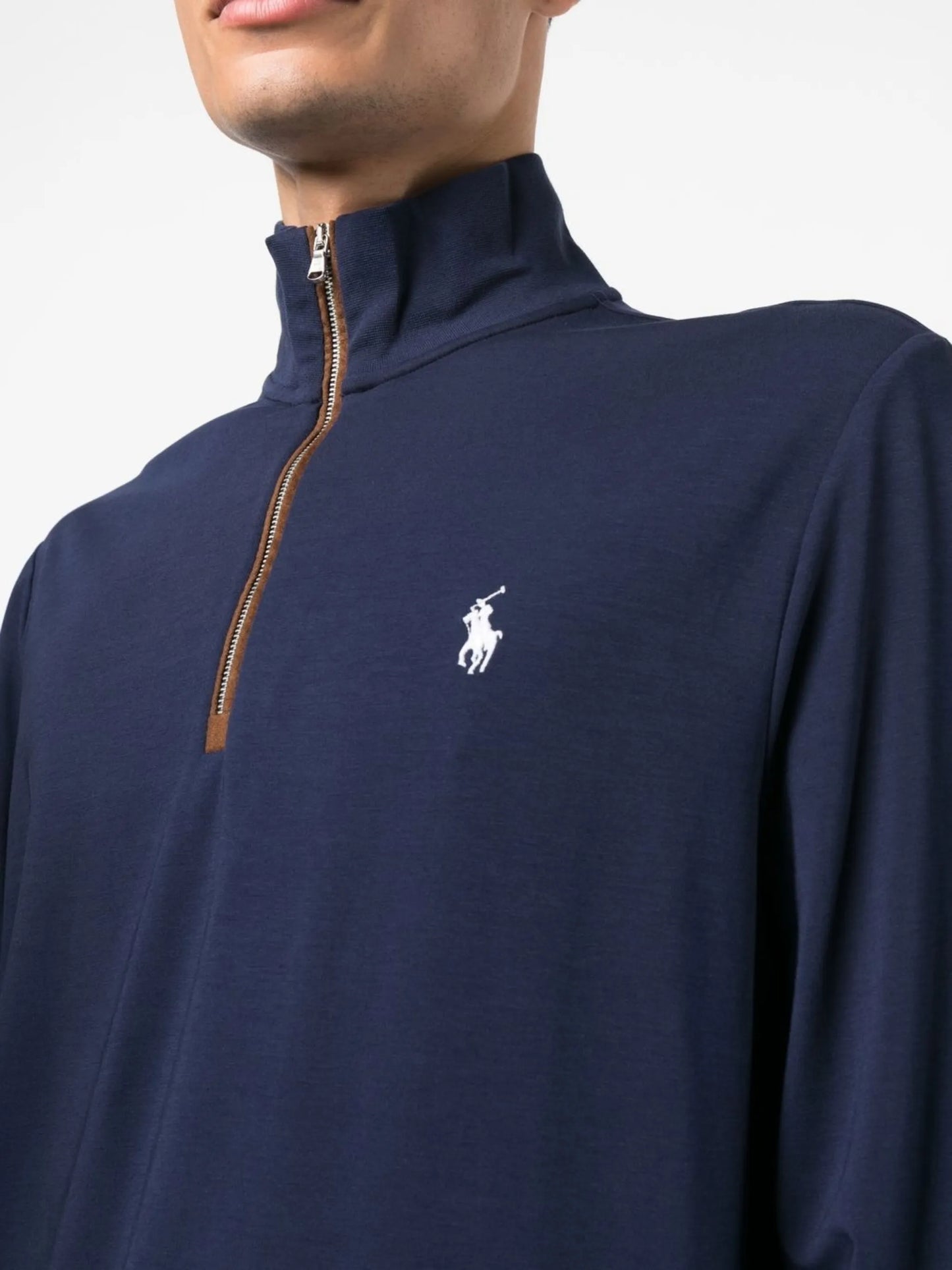 embroidered-logo long-sleeve sweatshirt